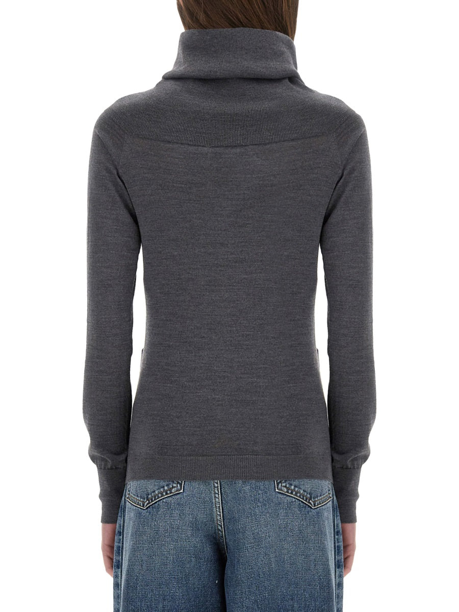 STELLA MCCARTNEY Slim Fit Wool Turtleneck Sweater - Size S