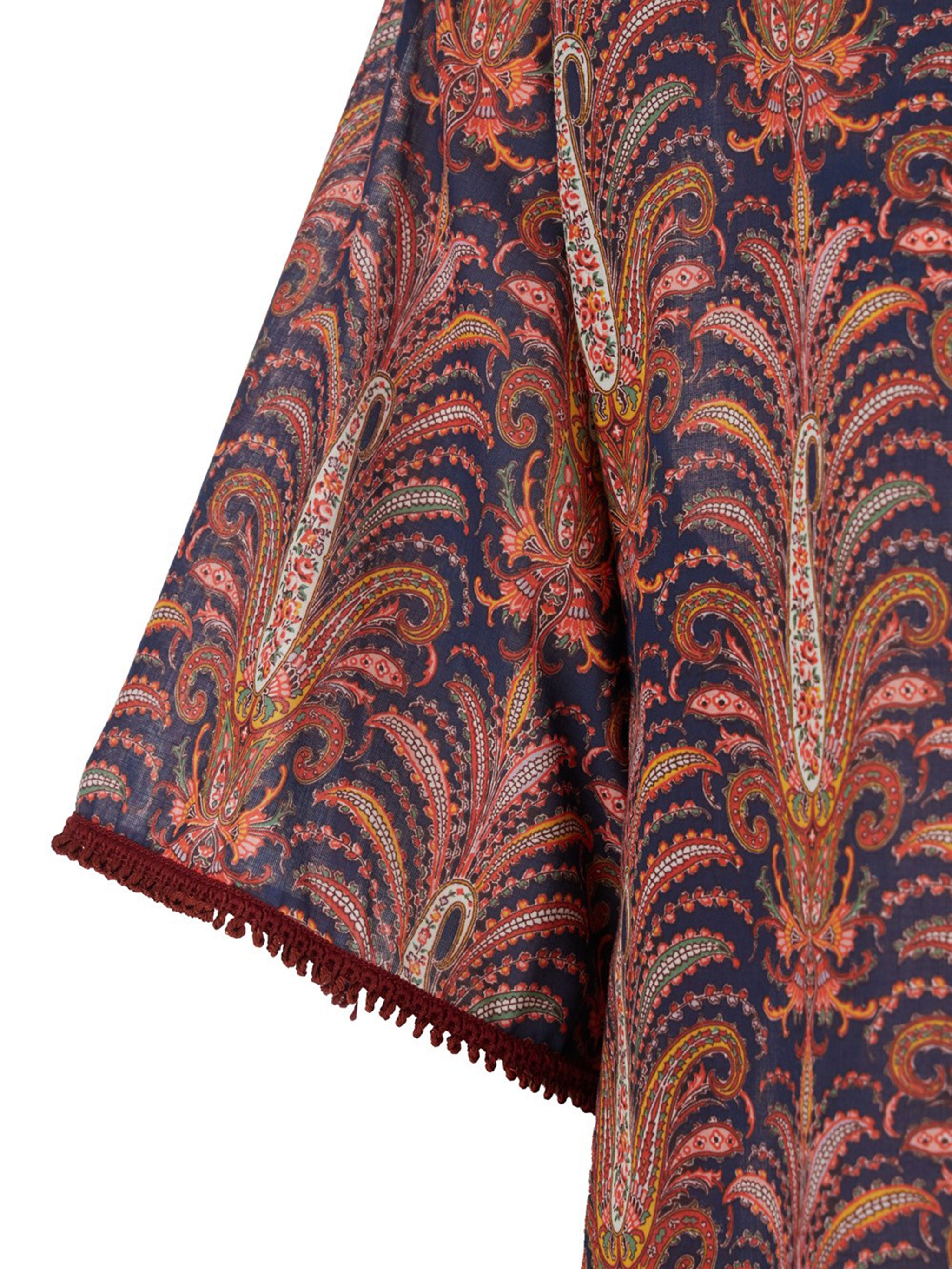 VALENTINO GARAVANI Men's Printed Bowling Shirt with Embroidered Details