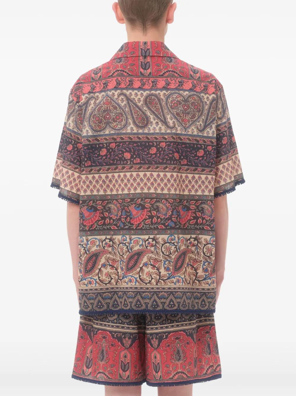 VALENTINO GARAVANI Voyage Imaginaire-Print Short Sleeve Shirt