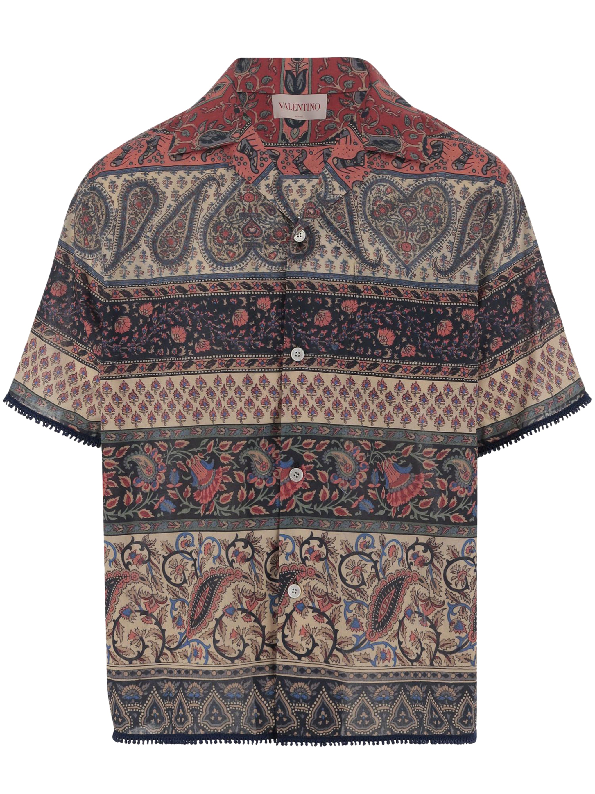 VALENTINO GARAVANI Voyage Imaginaire-Print Short Sleeve Shirt