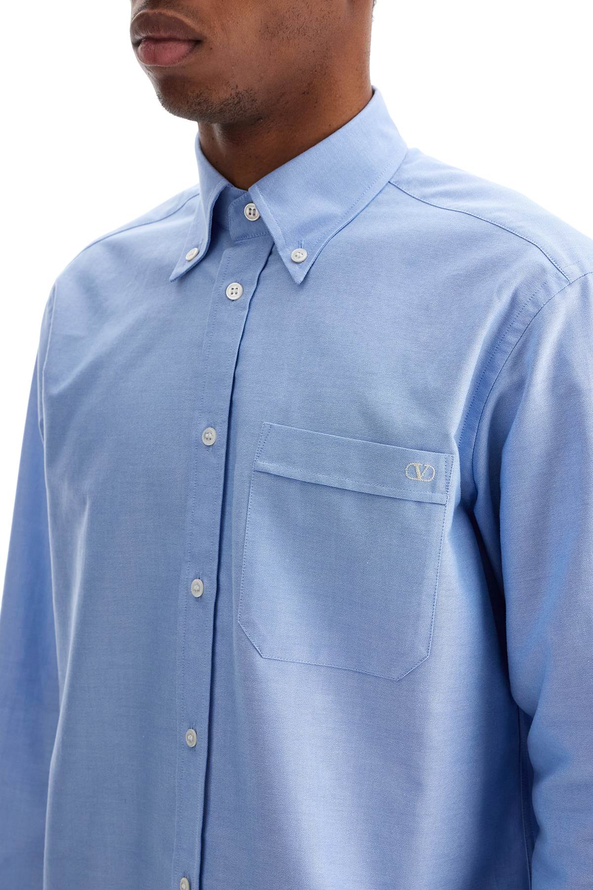 VALENTINO Cotton Button-Down Shirt for Men