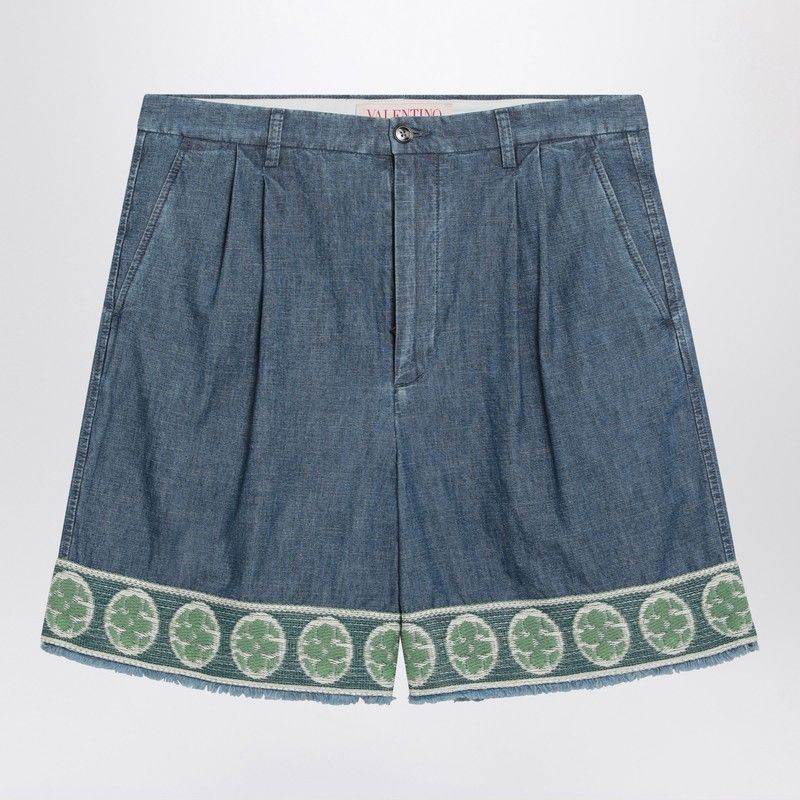 VALENTINO GARAVANI Men's Denim Bermuda Shorts