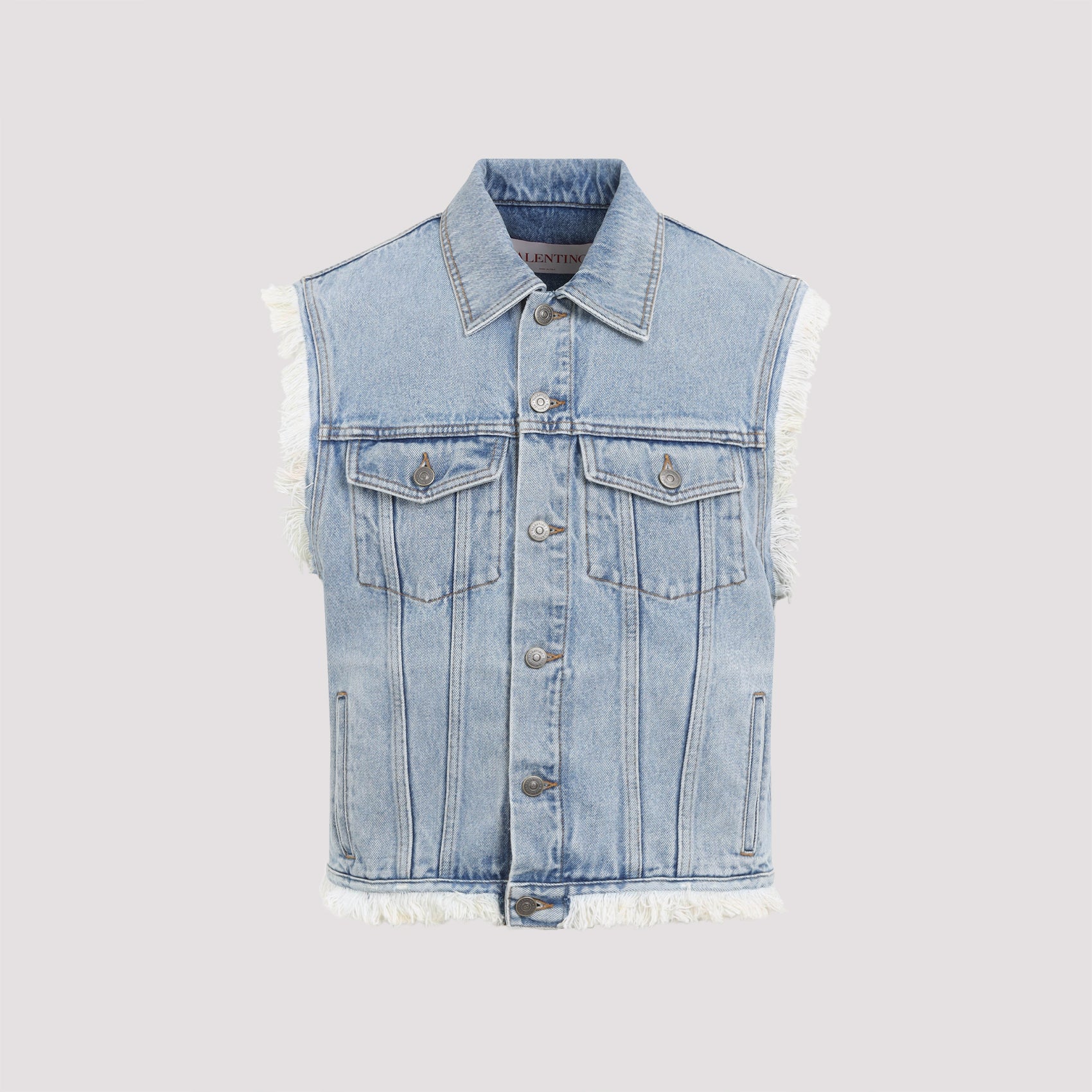 VALENTINO Denim Vest for Men - SS25 Collection