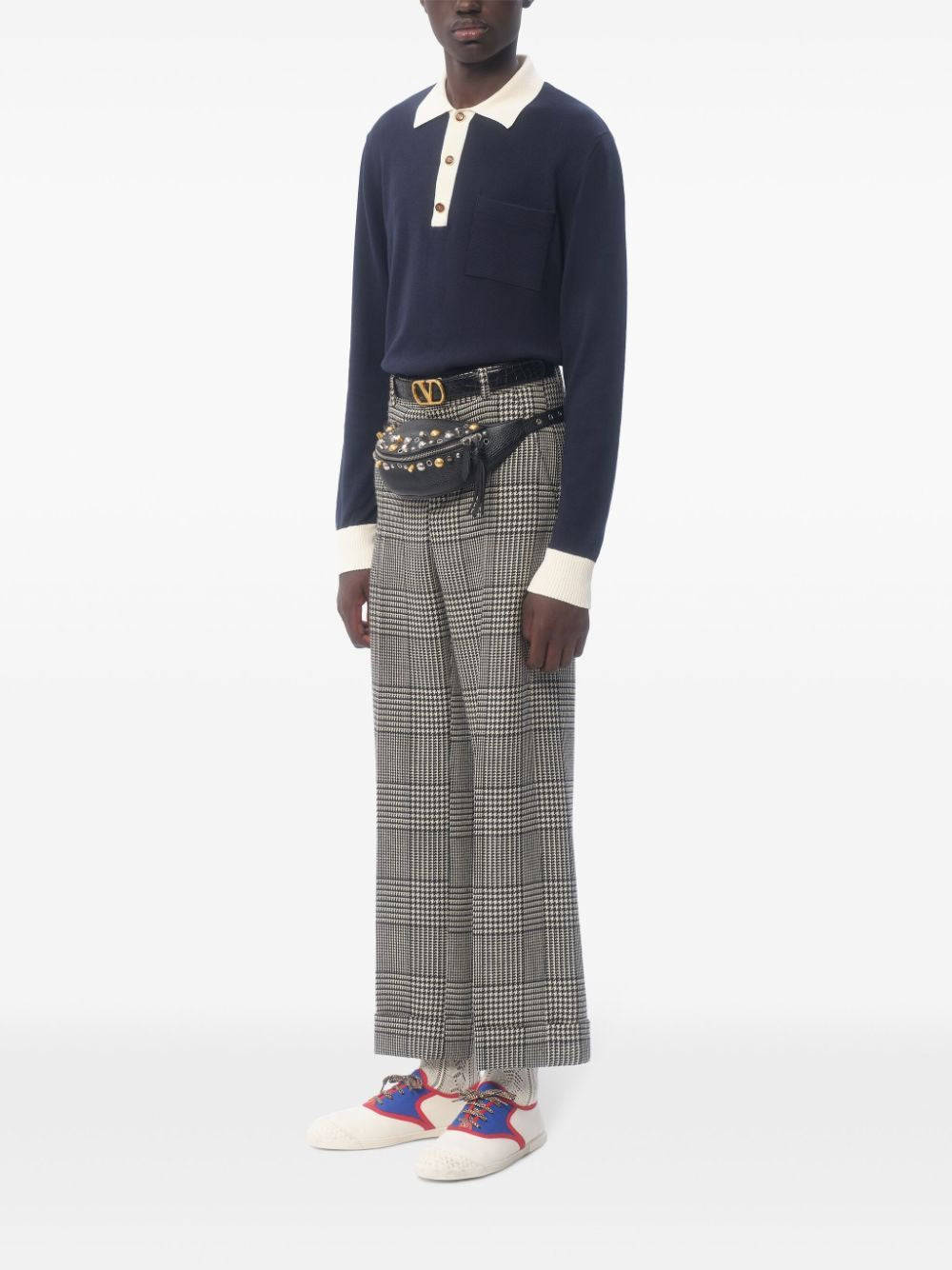 VALENTINO Men's Classic Polo Sweater