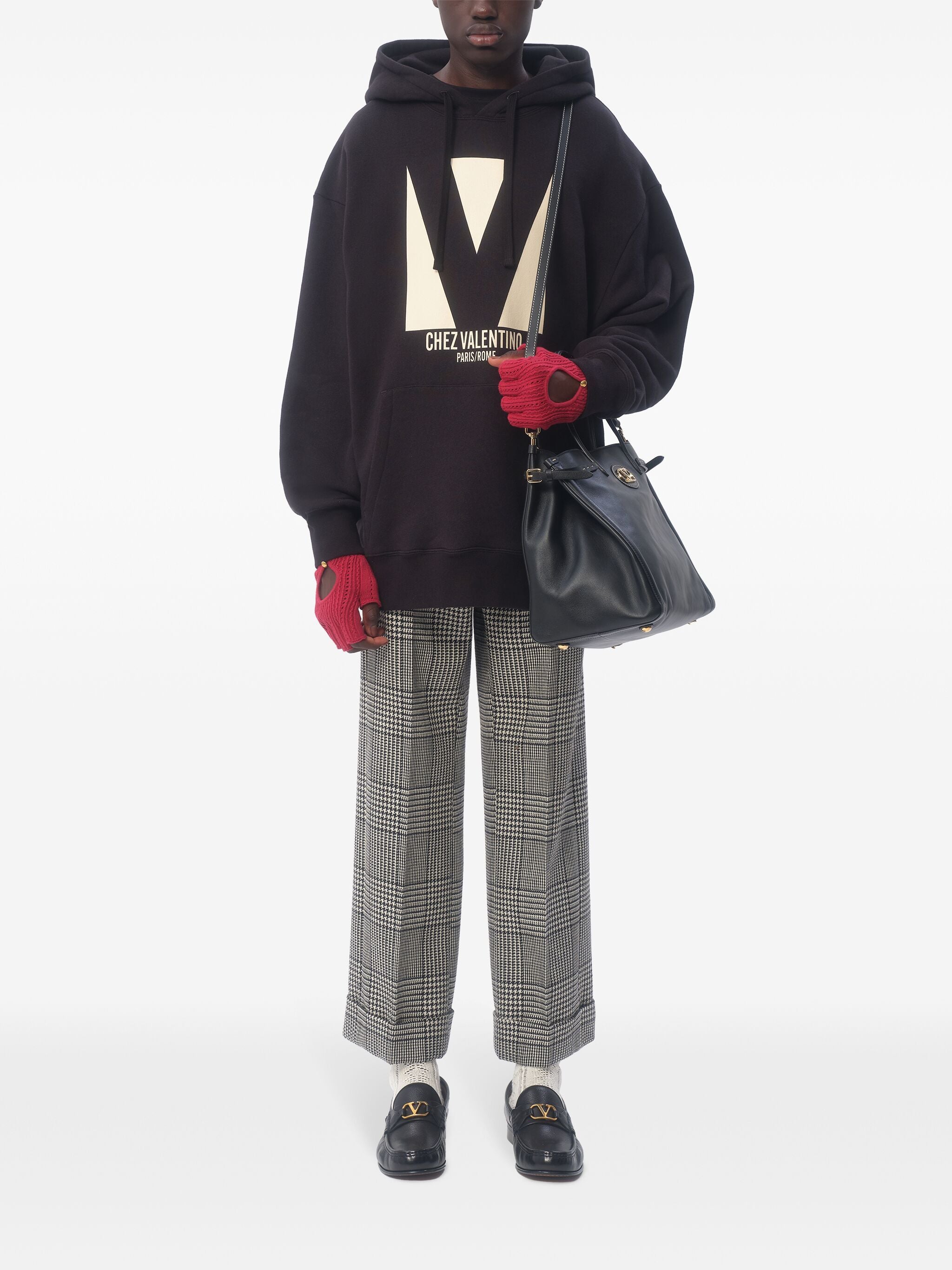 VALENTINO GARAVANI Men's Loose Fit Chez Valentino Hoodie - Size M