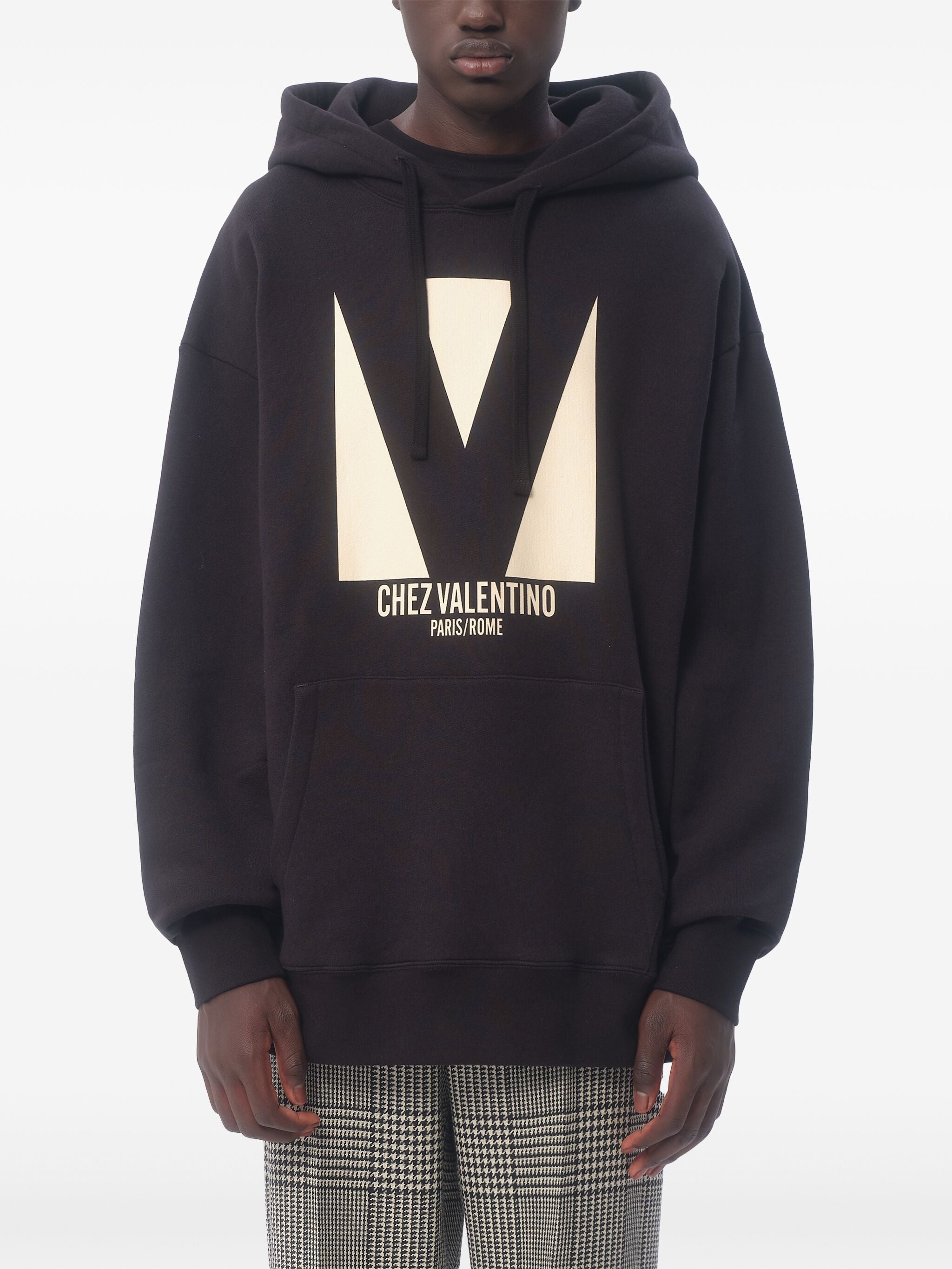 VALENTINO GARAVANI Men's Loose Fit Chez Valentino Hoodie - Size M