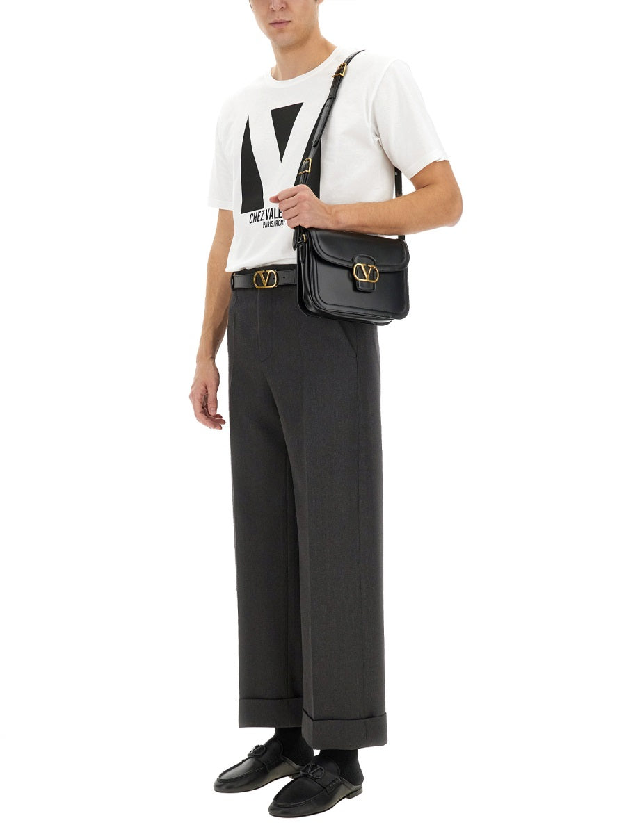 Essentials Cotton T-Shirt with Chez Valentino Print - Size M