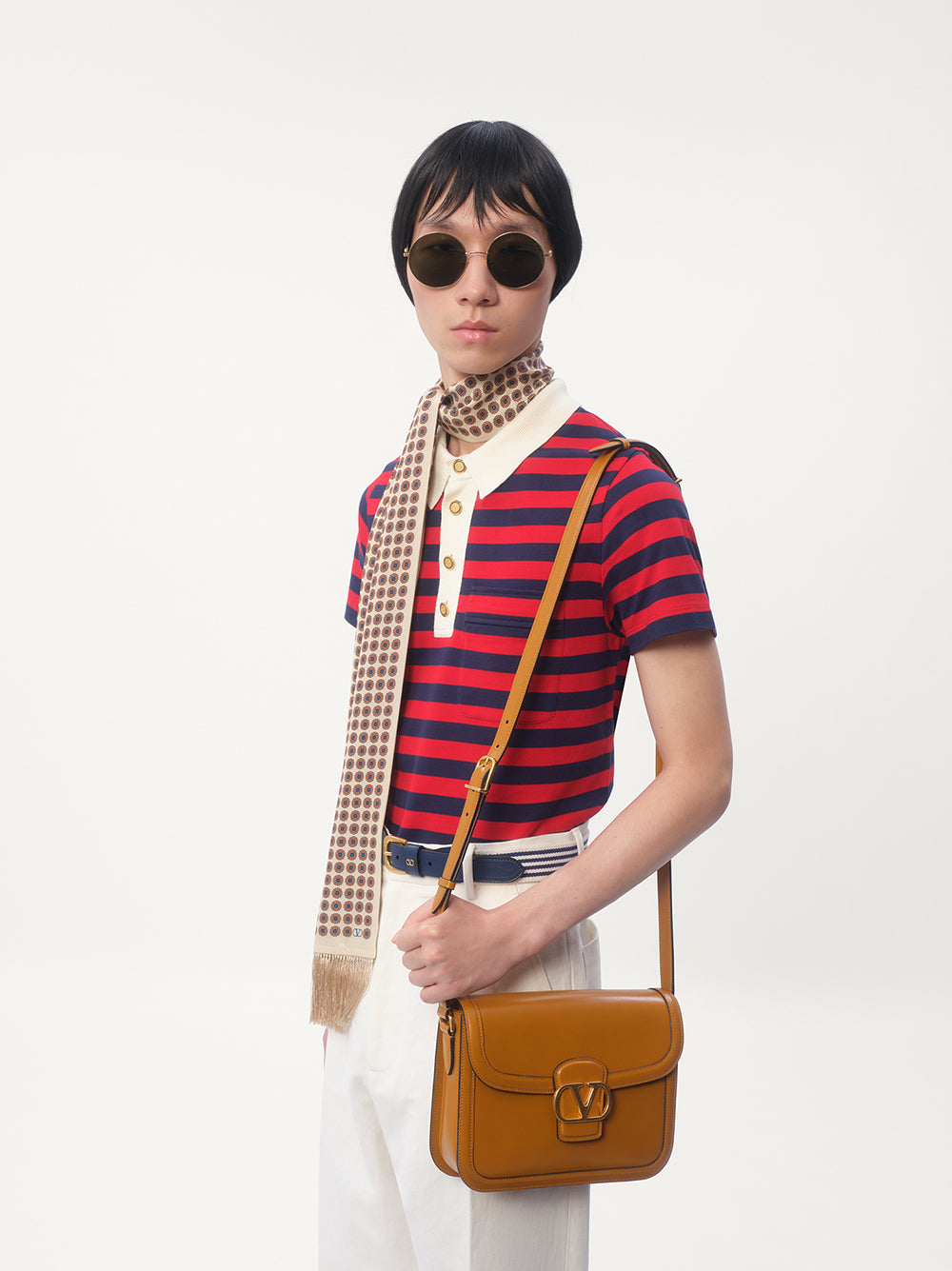 VALENTINO GARAVANI Striped Polo Shirt for Men - Size M