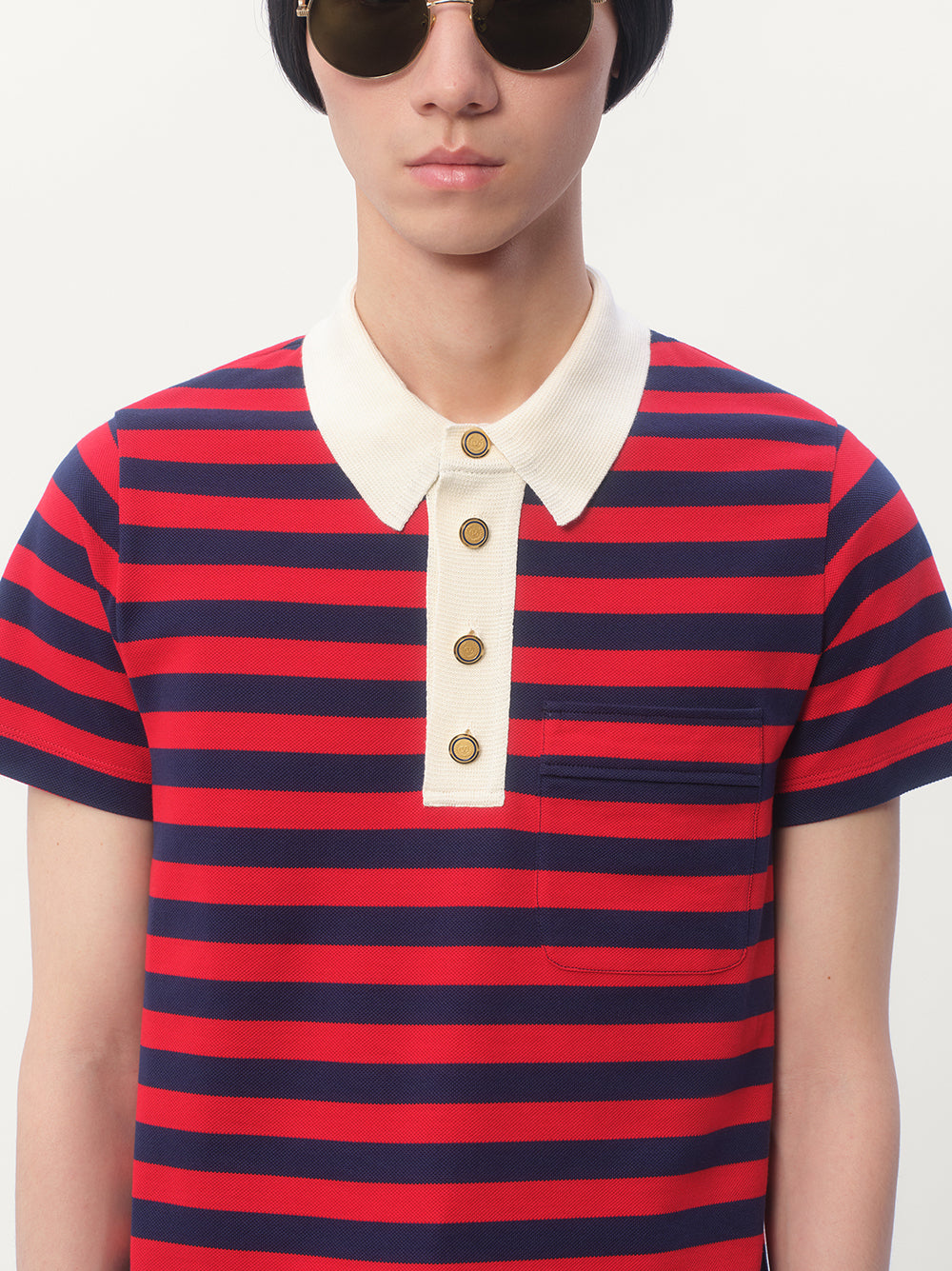 VALENTINO GARAVANI Striped Polo Shirt for Men - Size M