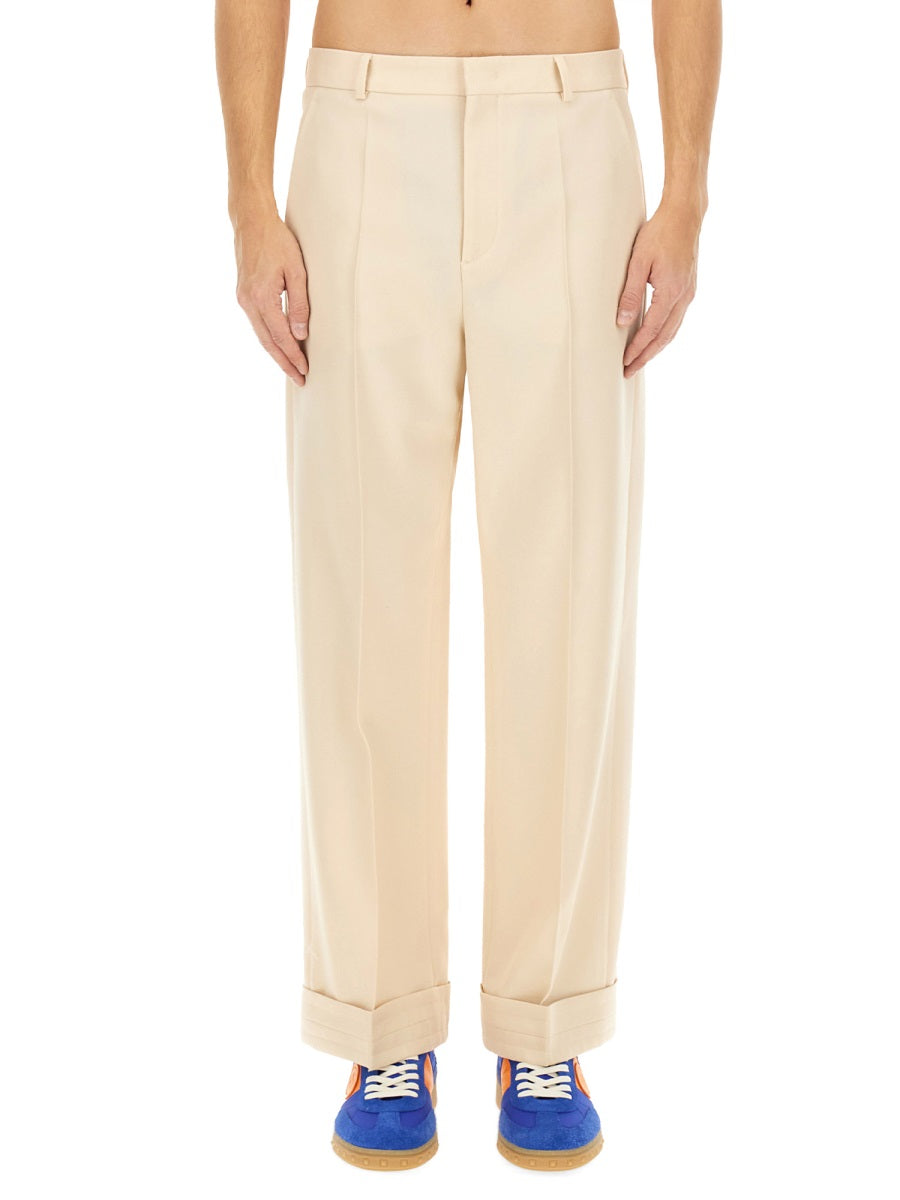 VALENTINO Men's Classic Wool Pants - Size 48 IT