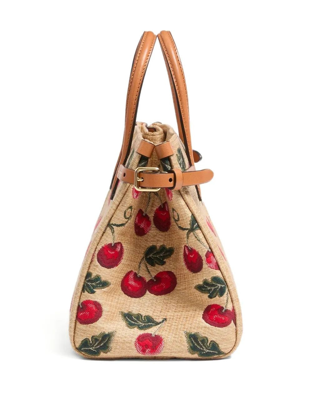 VALENTINO GARAVANI Mini Embroidered Raffia Antibes Handbag