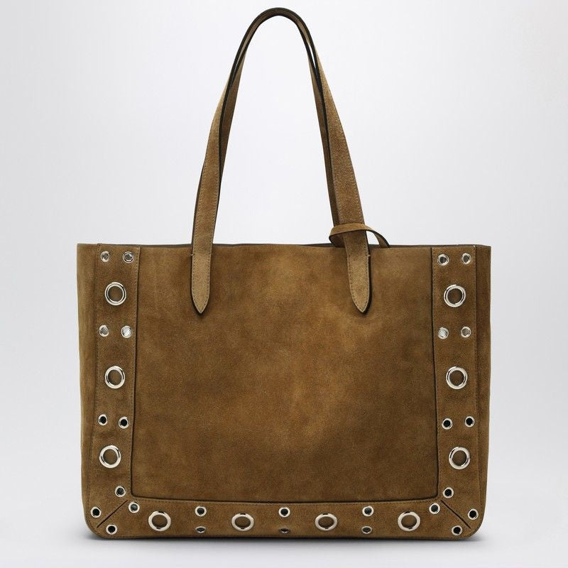 VALENTINO GARAVANI Suede Nellcote Shopping Tote Handbag