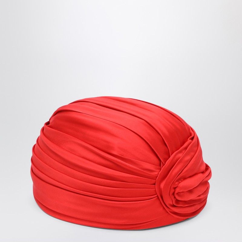 VALENTINO GARAVANI Silk Turban with Vlogo Signature Detail