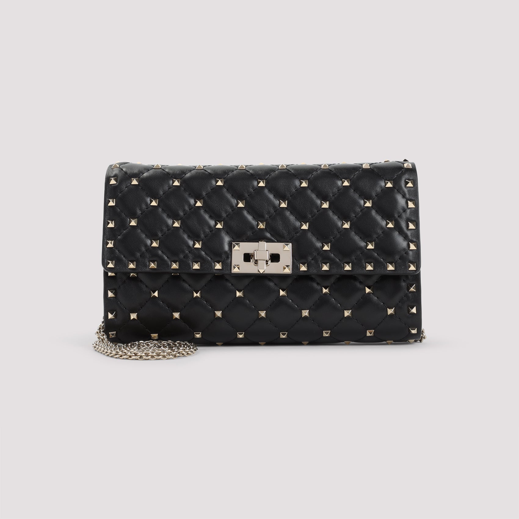 VALENTINO GARAVANI Mini Rockstud Clutch with Quilted Design