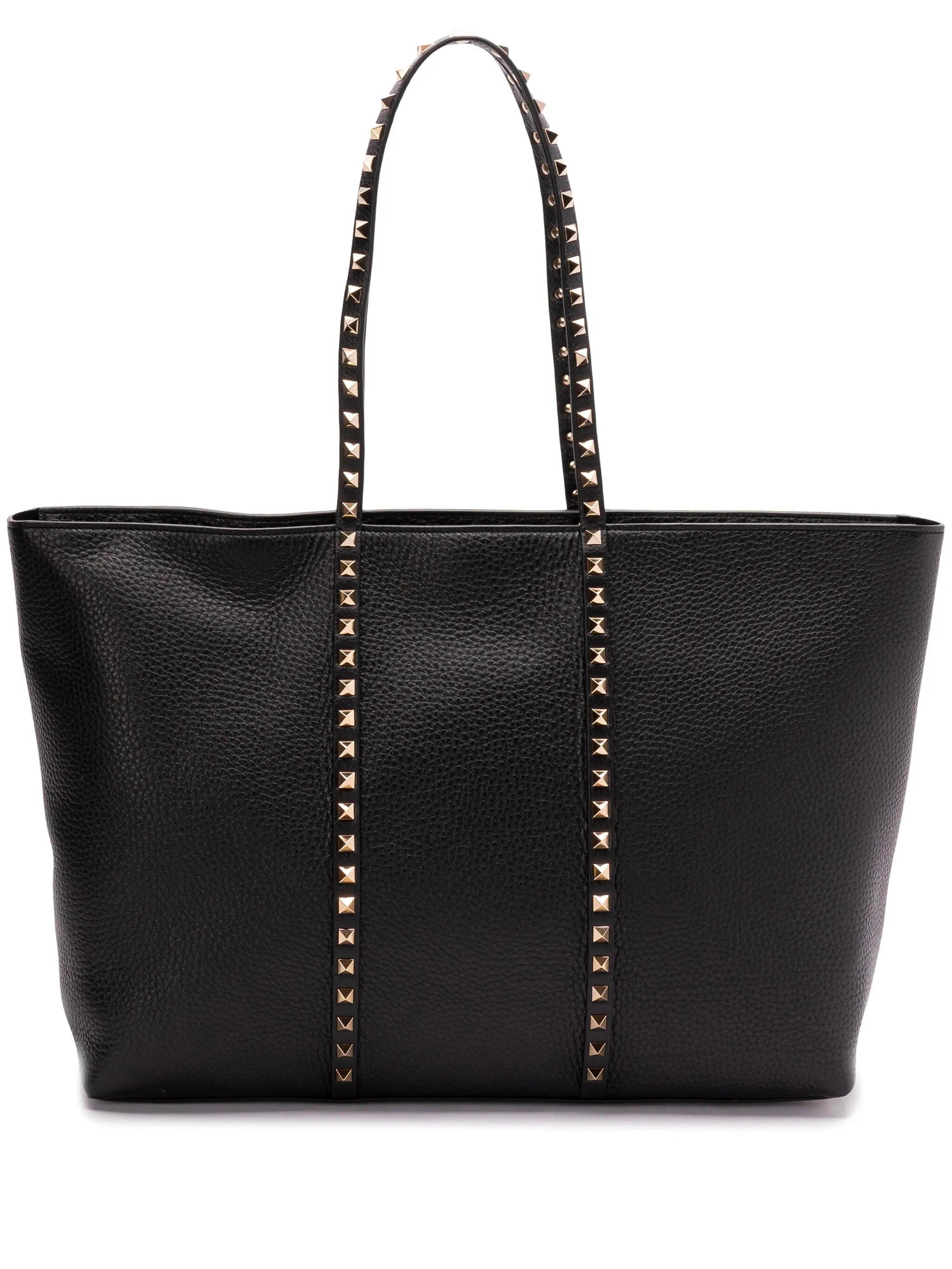VALENTINO GARAVANI Rockstud Shopping Handbag - 27x37x12 CM