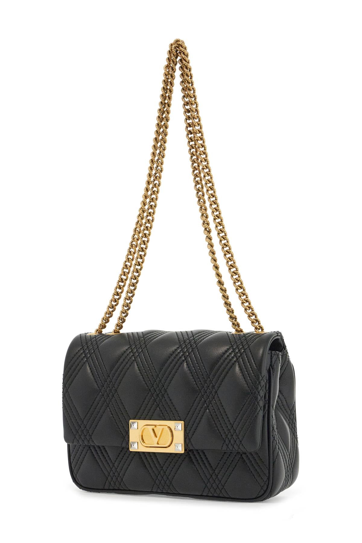 VALENTINO GARAVANI Quilted Medium Shoulder Handbag