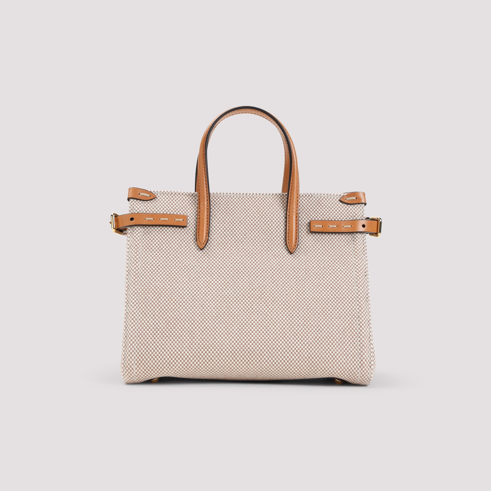 VALENTINO GARAVANI Mini Two-Tone Canvas Tote Handbag