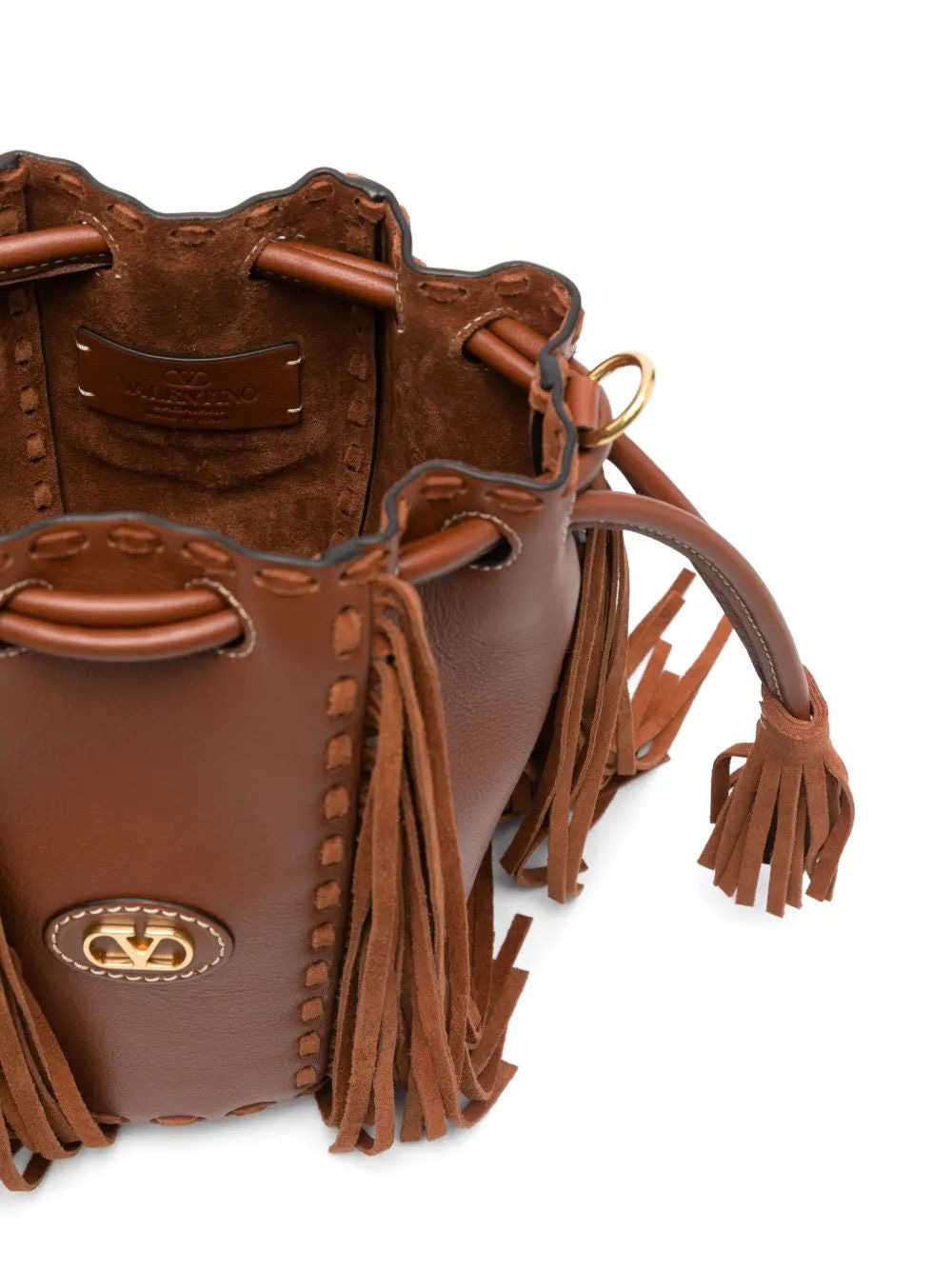 VALENTINO GARAVANI Mini Leather Bucket Handbag