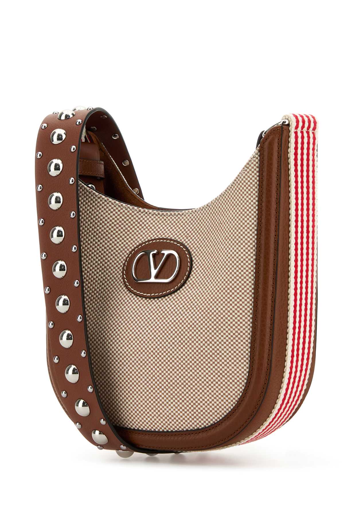 VALENTINO GARAVANI Mini Two-Tone Canvas Logo Signature Crossbody Handbag