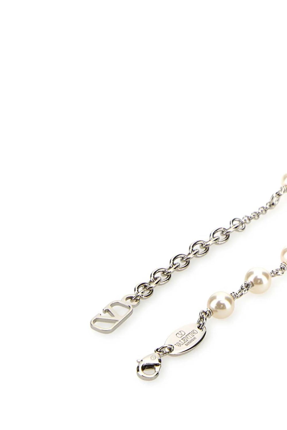 VALENTINO Mini Pearl Bracelet with Iconic Logo Detail