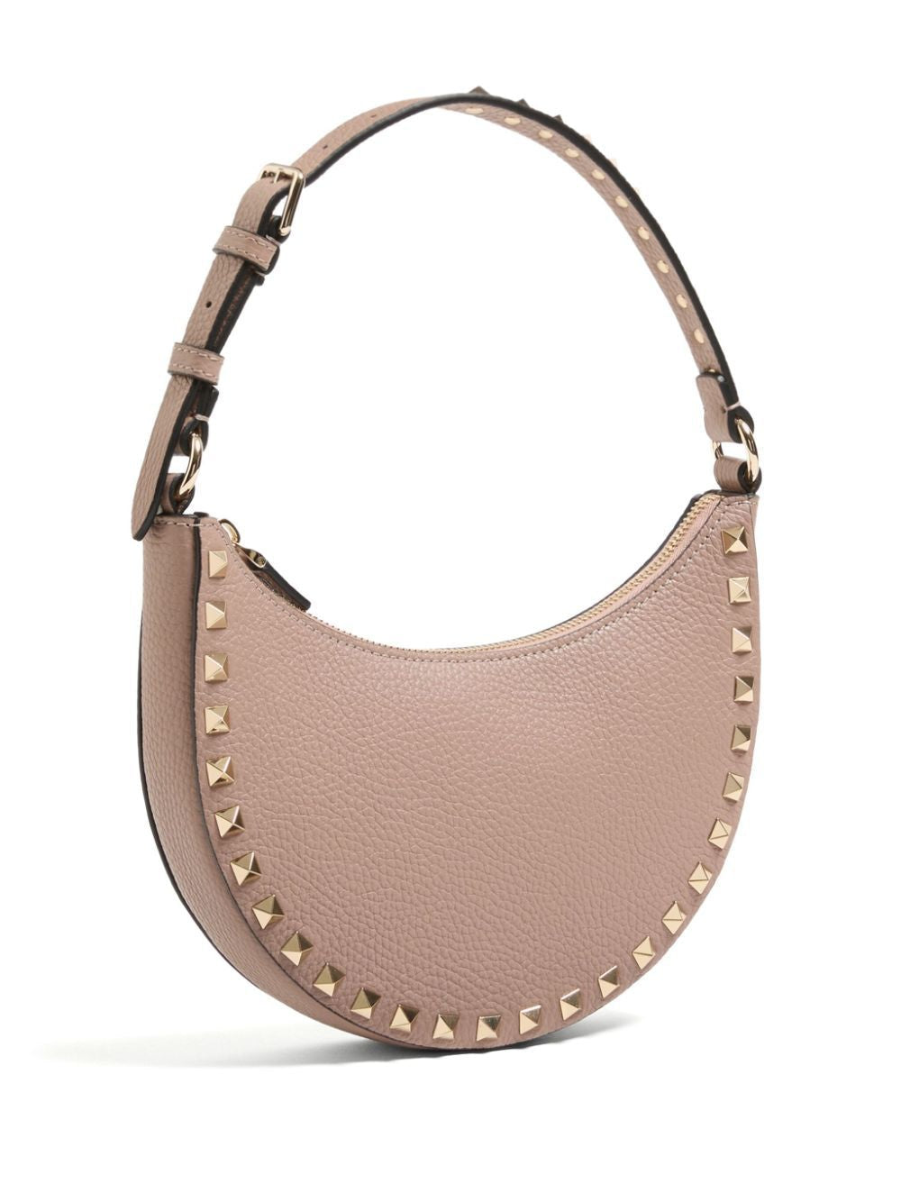 VALENTINO Mini Hobo Handbag with Rockstud Detail