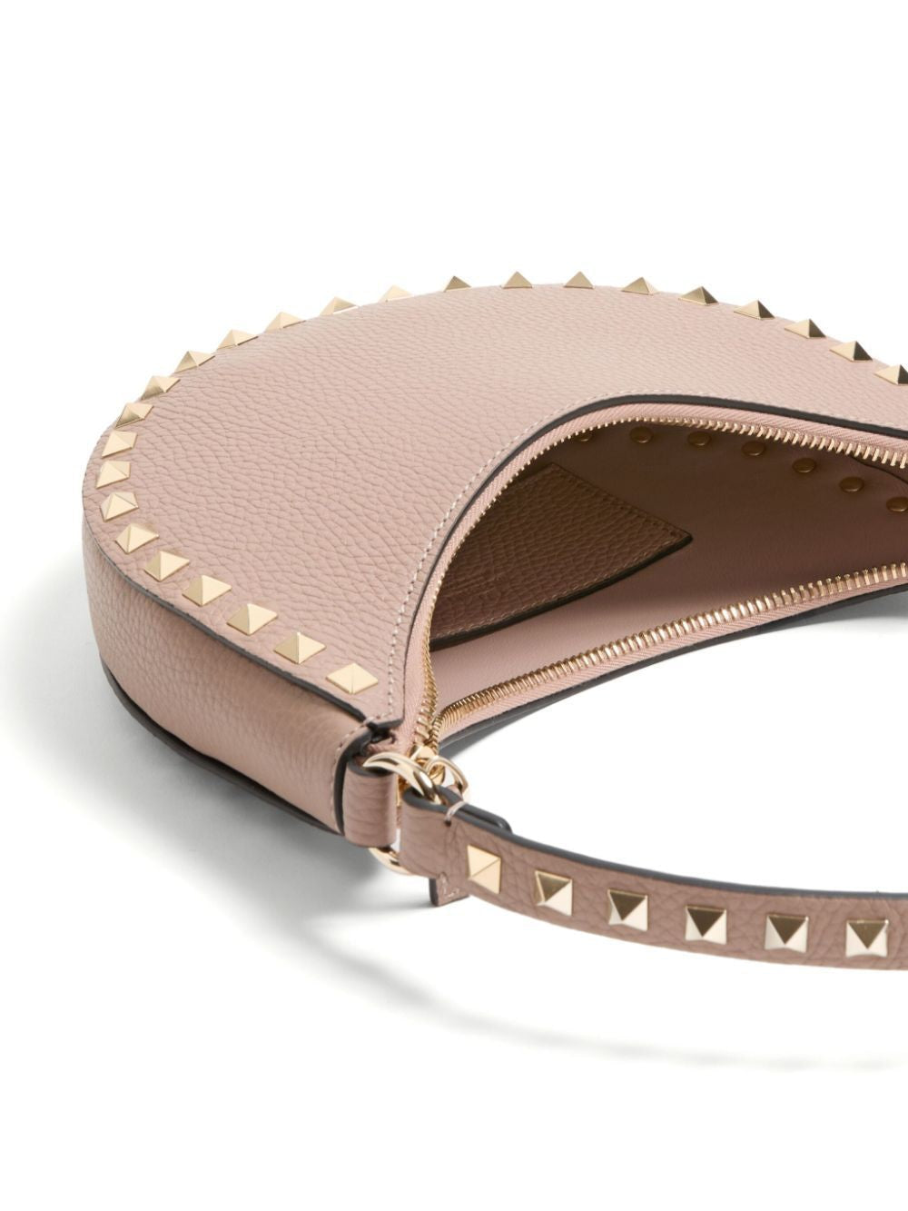 VALENTINO Mini Hobo Handbag with Rockstud Detail