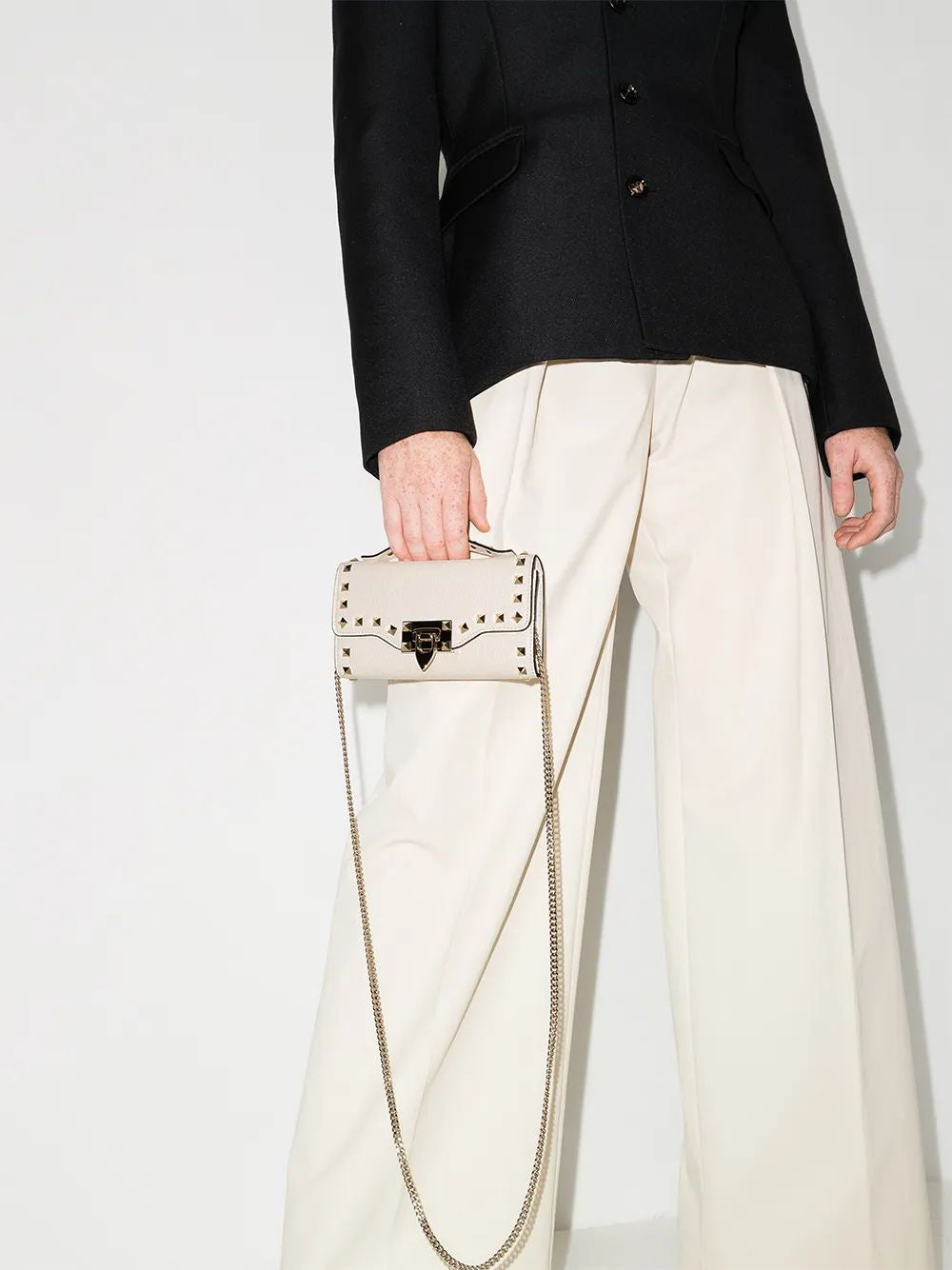 VALENTINO Mini Rockstud Wallet with Strap