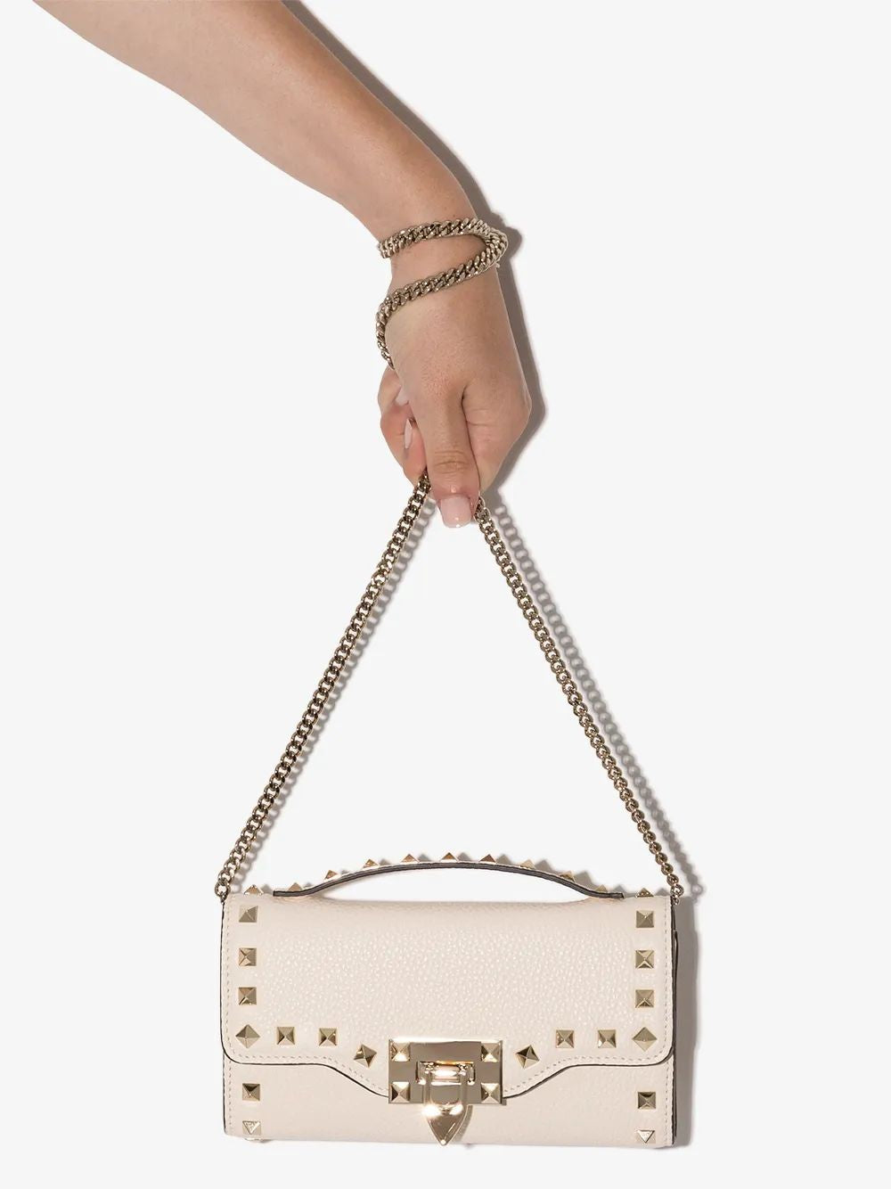 VALENTINO Mini Rockstud Wallet with Strap