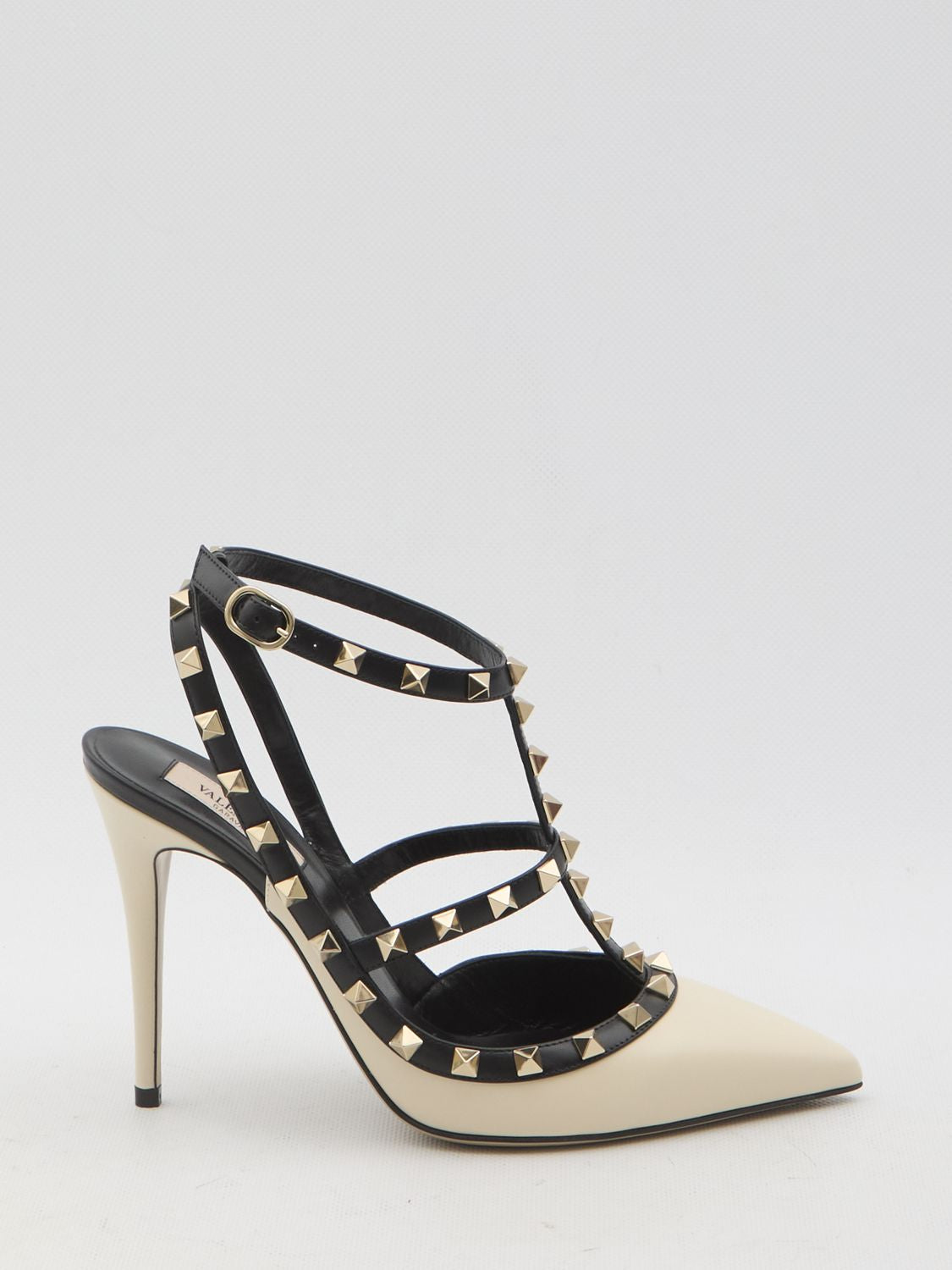 VALENTINO Rockstud Ankle Strap Pumps - Size 100