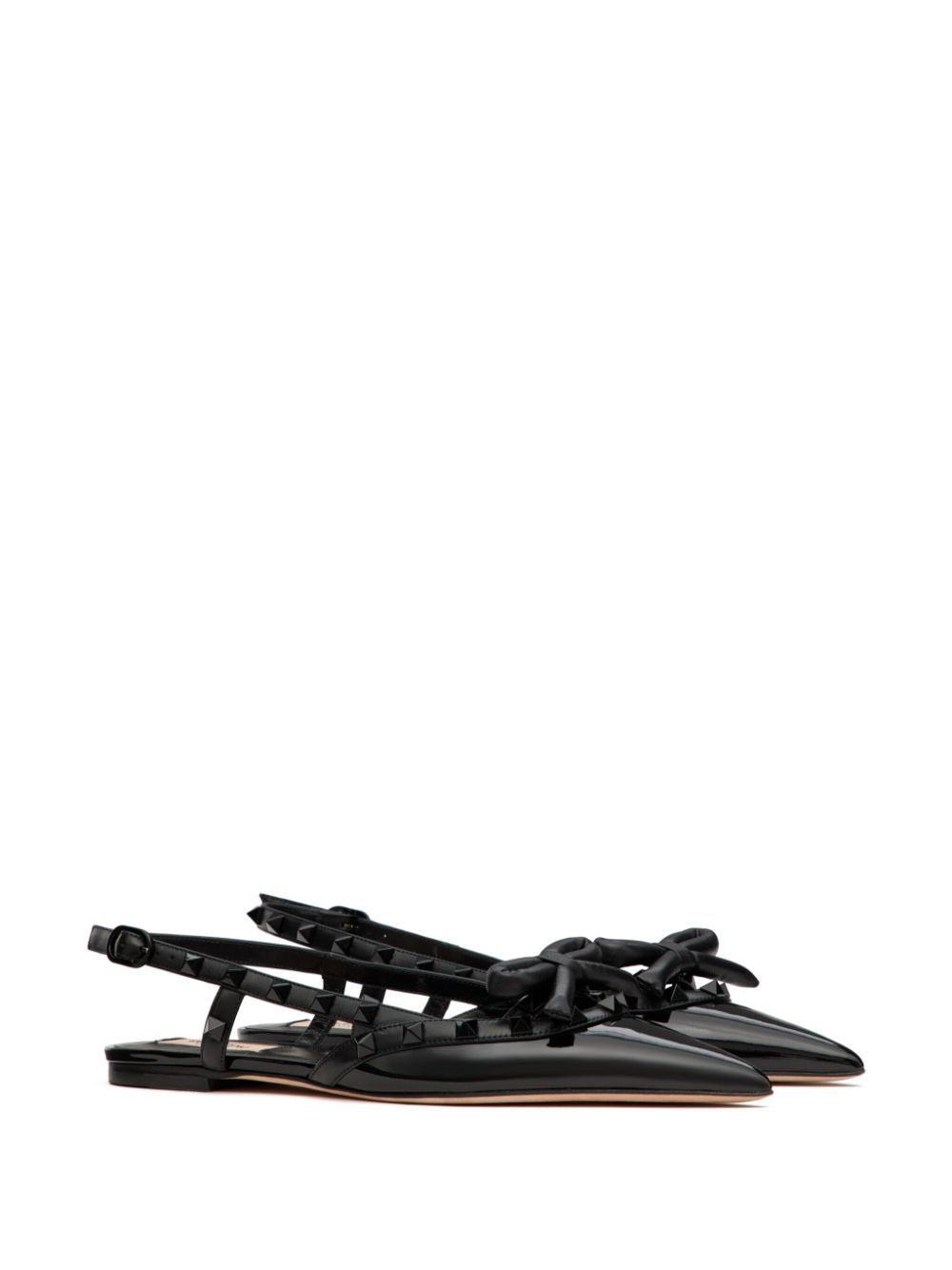 VALENTINO Rockstud Bow Ballerina Shoes for Women