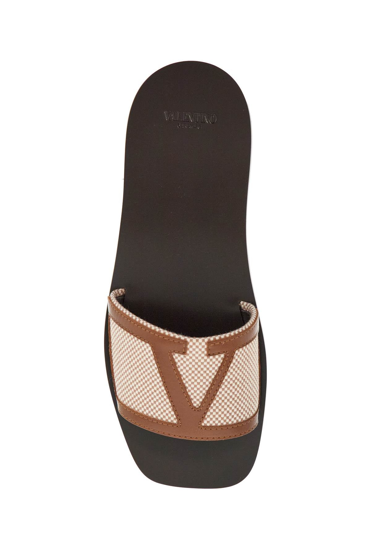 VALENTINO GARAVANI Two-Tone Canvas Superstar Slippers for Women