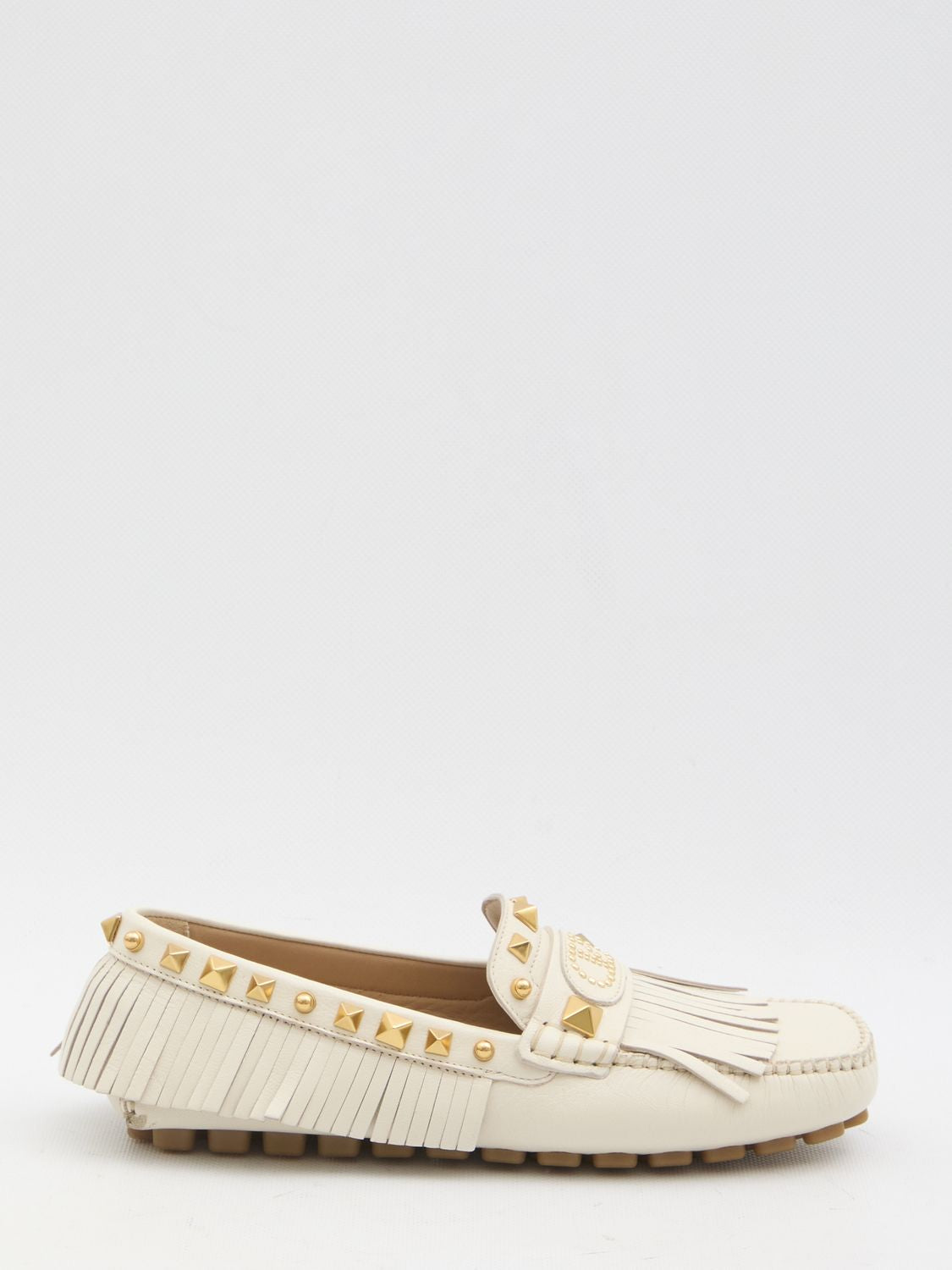 VALENTINO GARAVANI Fringed Driver Moccasin