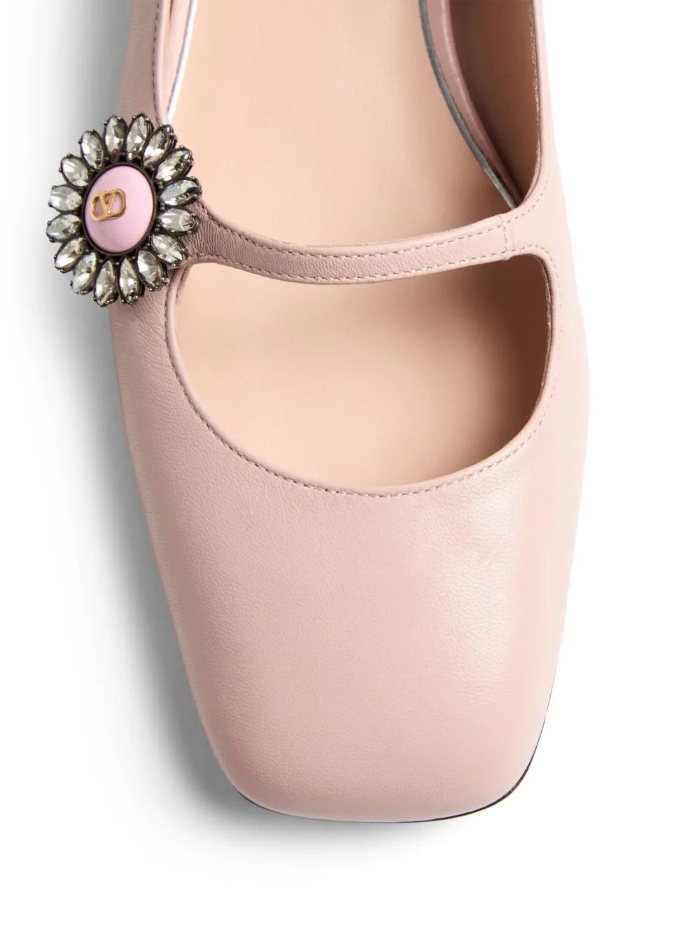 VALENTINO GARAVANI Ballerina Flats with Crystal Detail