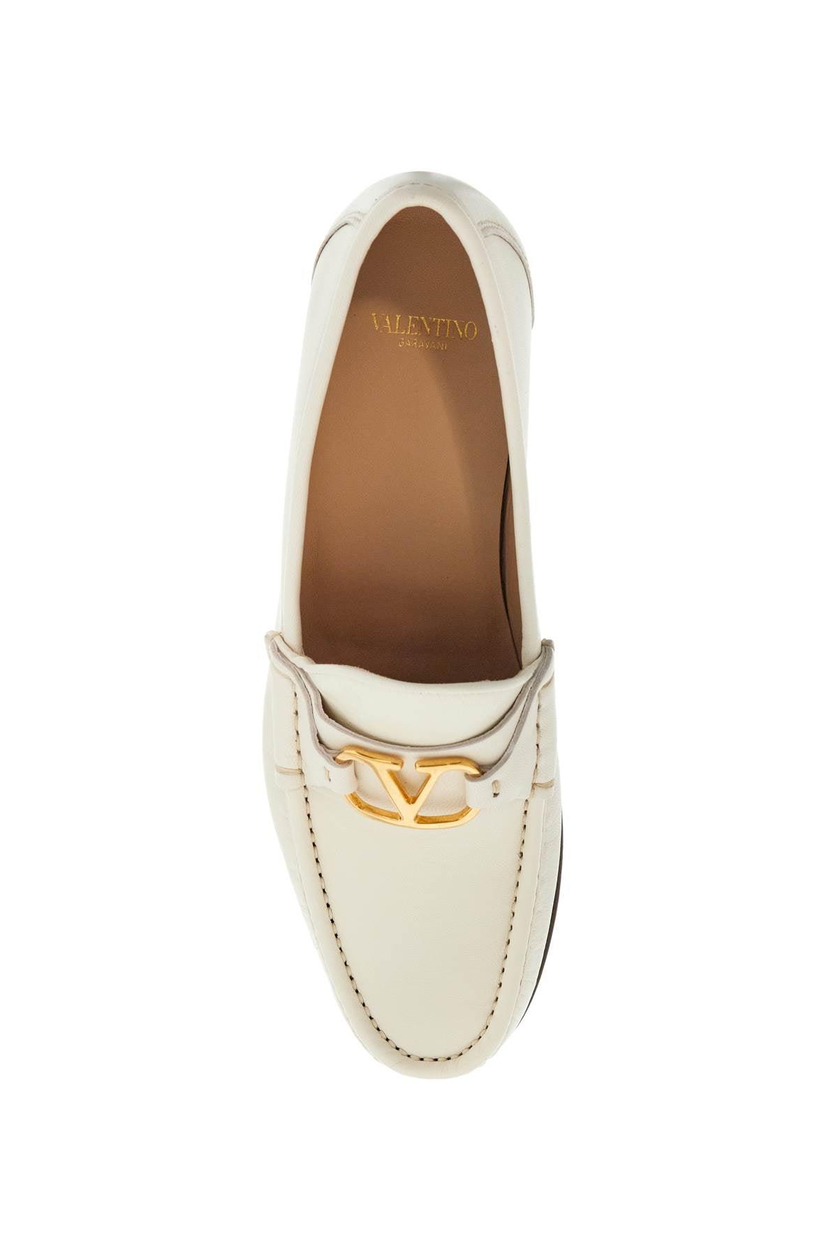 VALENTINO GARAVANI Vlogo Signature Leather Loafers