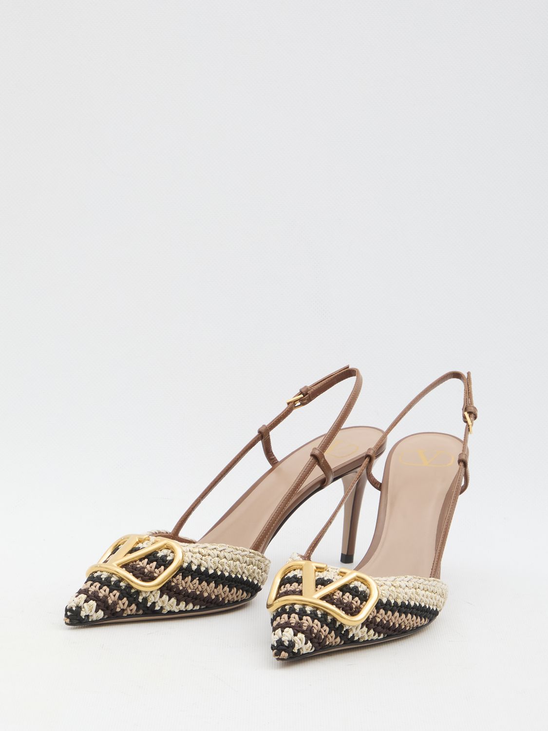 VALENTINO GARAVANI Signature Slingback Pumps - 8cm Heel Height