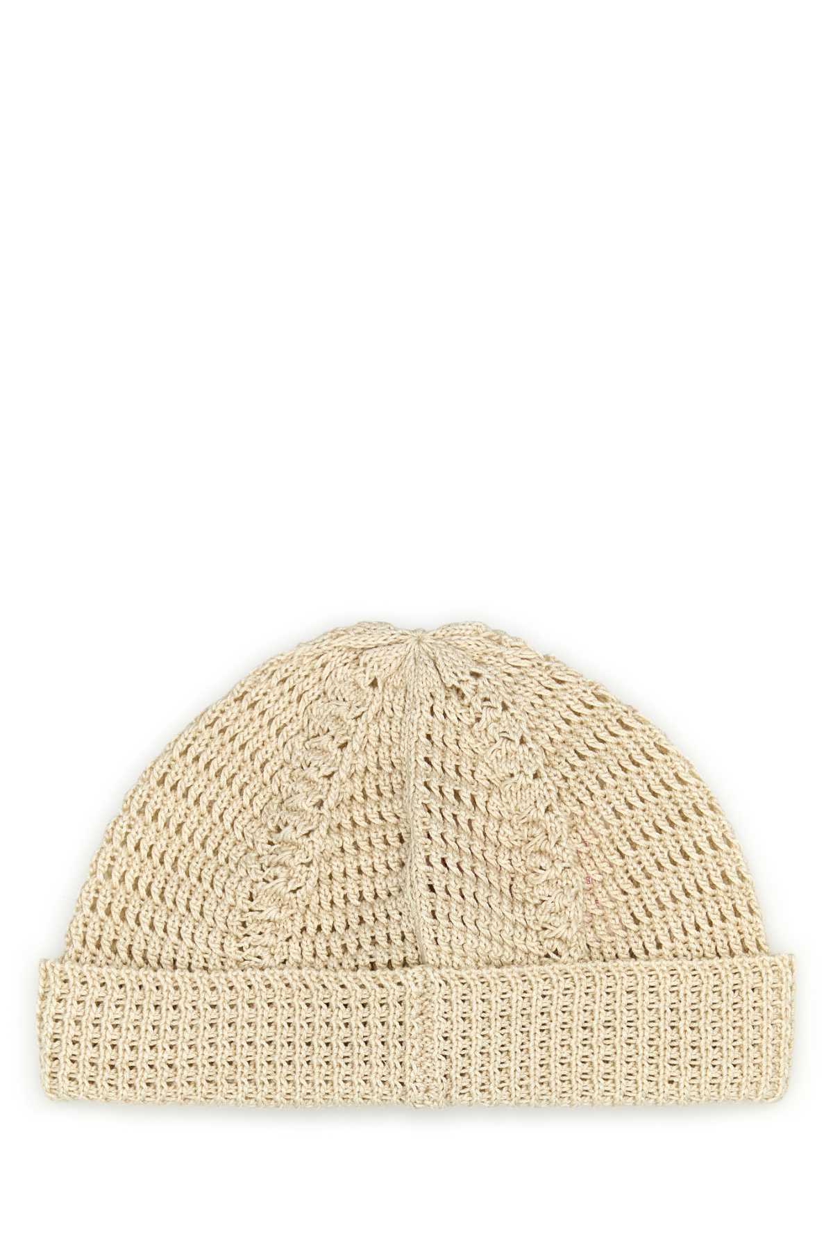 VALENTINO GARAVANI Signature Knit Logo Beanie Hat