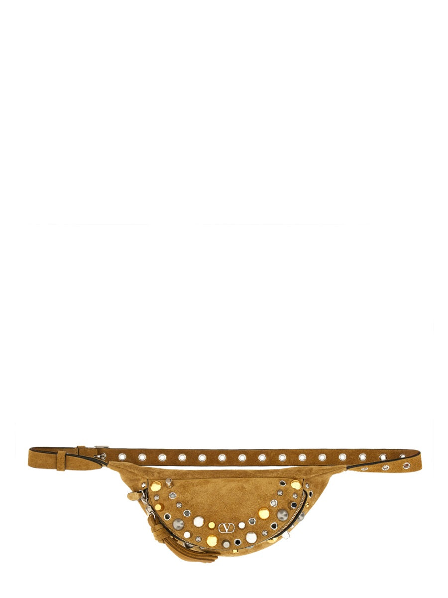 VALENTINO GARAVANI Mini Suede Pouch Handbag