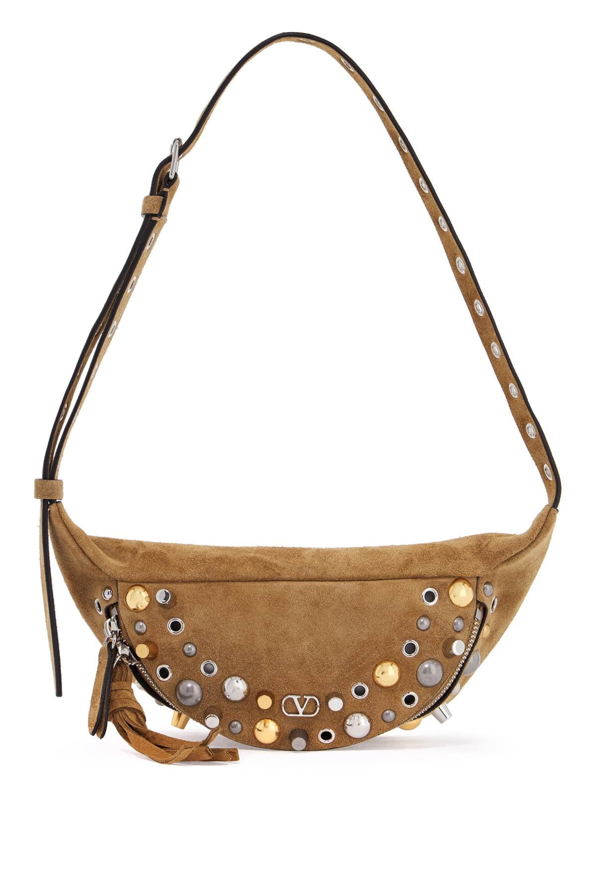 VALENTINO GARAVANI Suede NELLCOTE Waist Satchel Handbag
