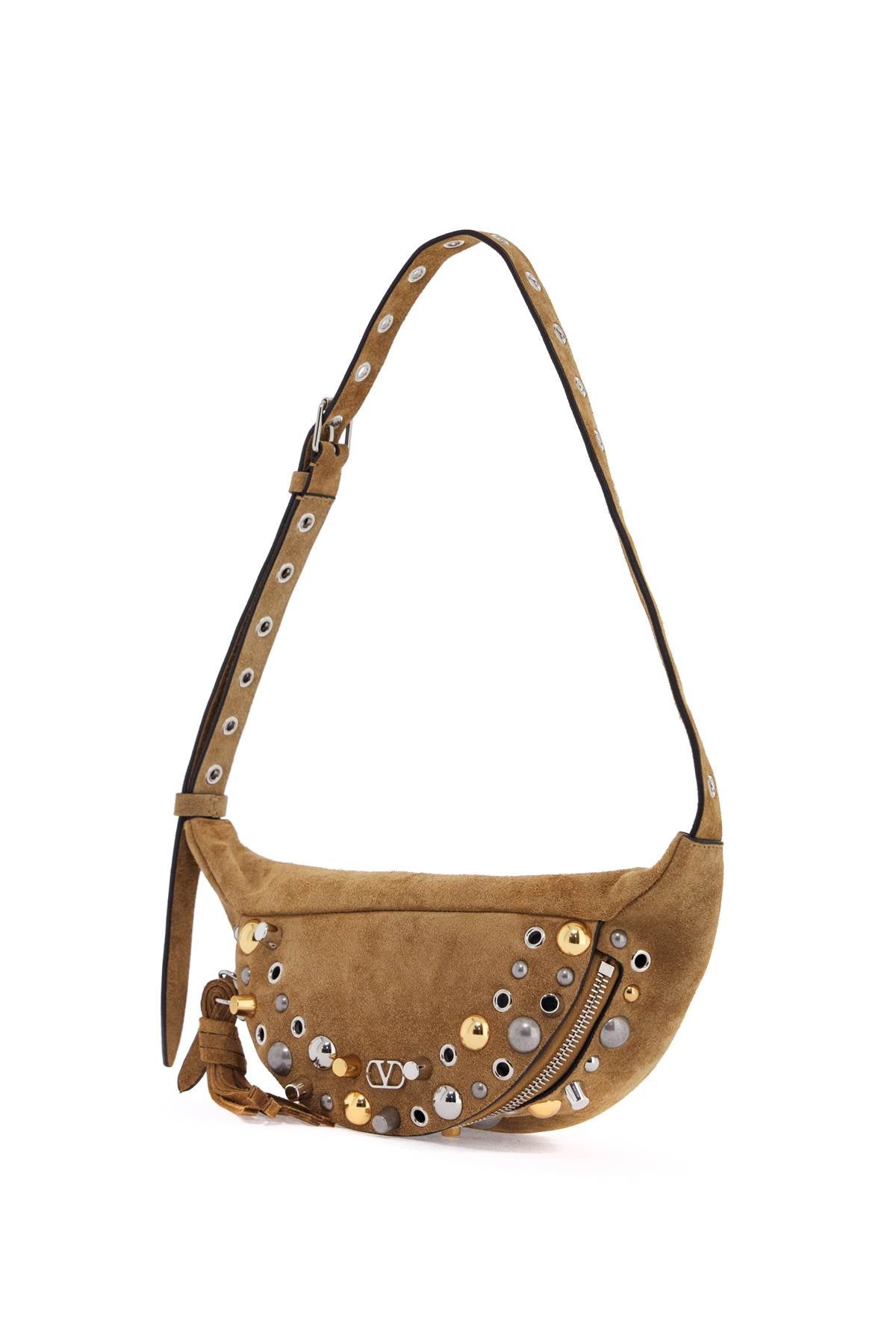 VALENTINO GARAVANI Suede NELLCOTE Waist Satchel Handbag