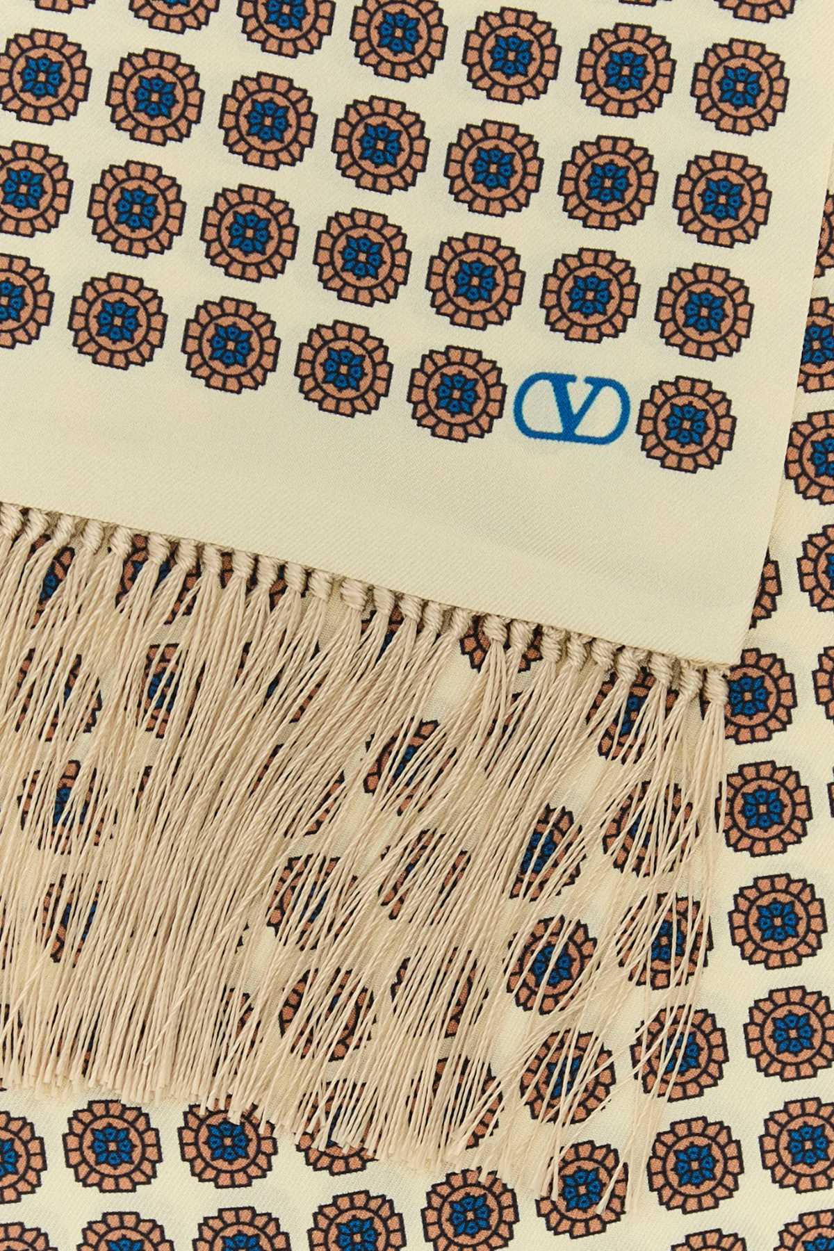 VALENTINO GARAVANI Printed Silk Scarf Bandeau