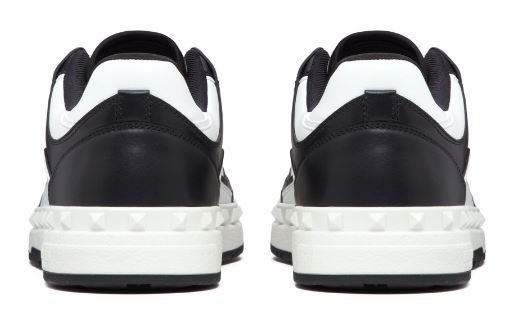 VALENTINO Leather Panelled Sneakers with Signature Details