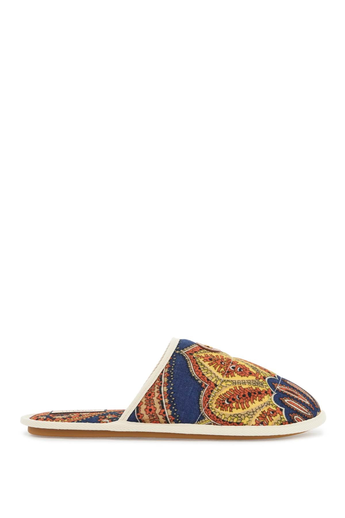 VALENTINO GARAVANI Printed Fabric Slide Slippers for Men