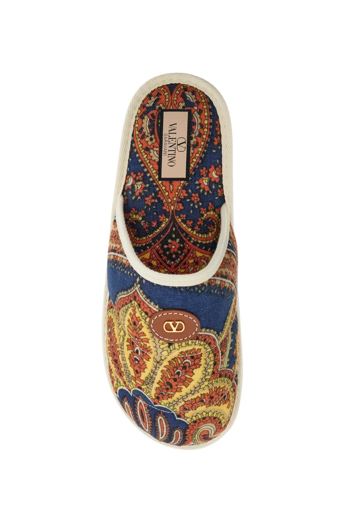 VALENTINO GARAVANI Printed Fabric Slide Slippers for Men