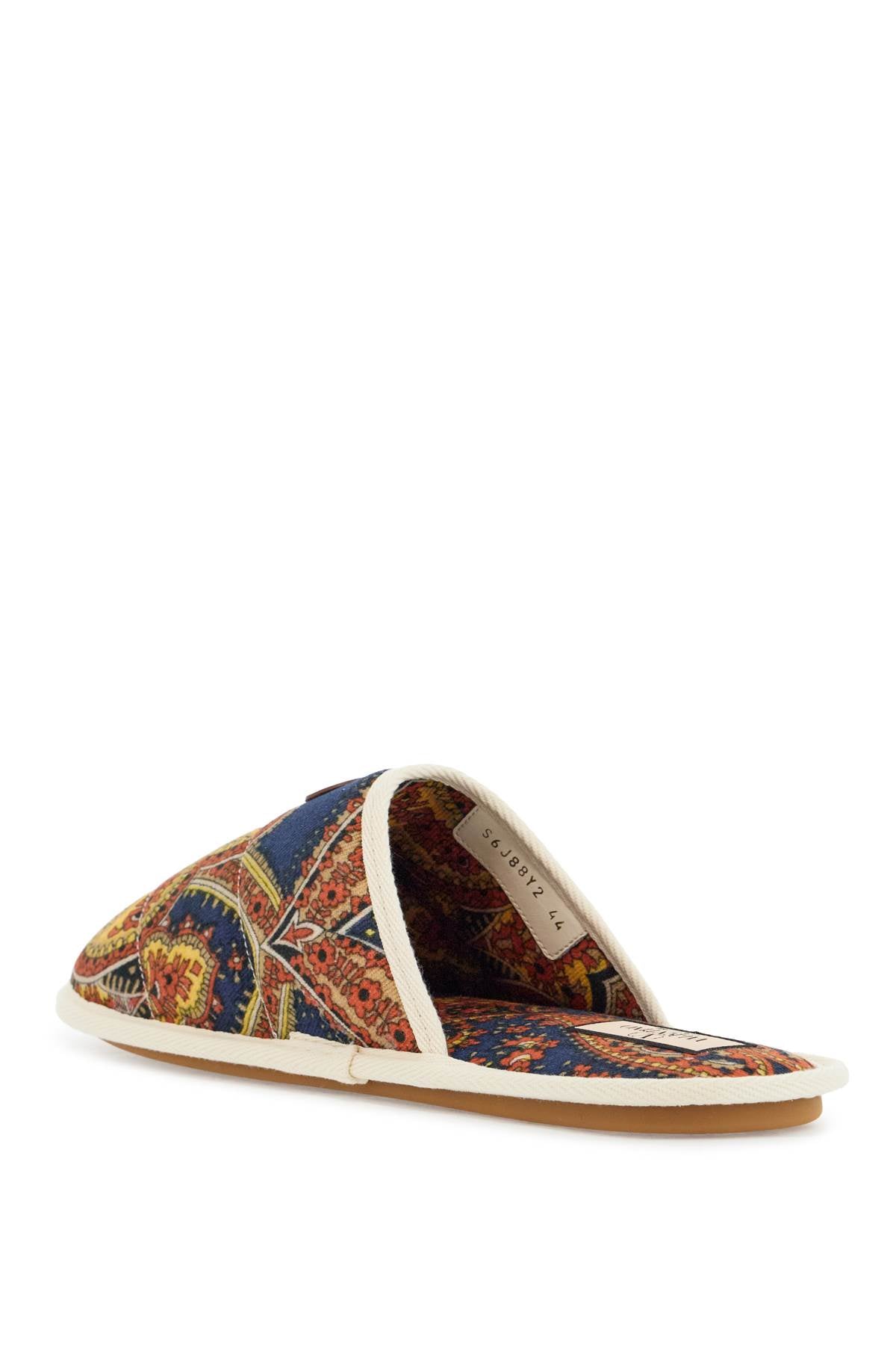 VALENTINO GARAVANI Printed Fabric Slide Slippers for Men