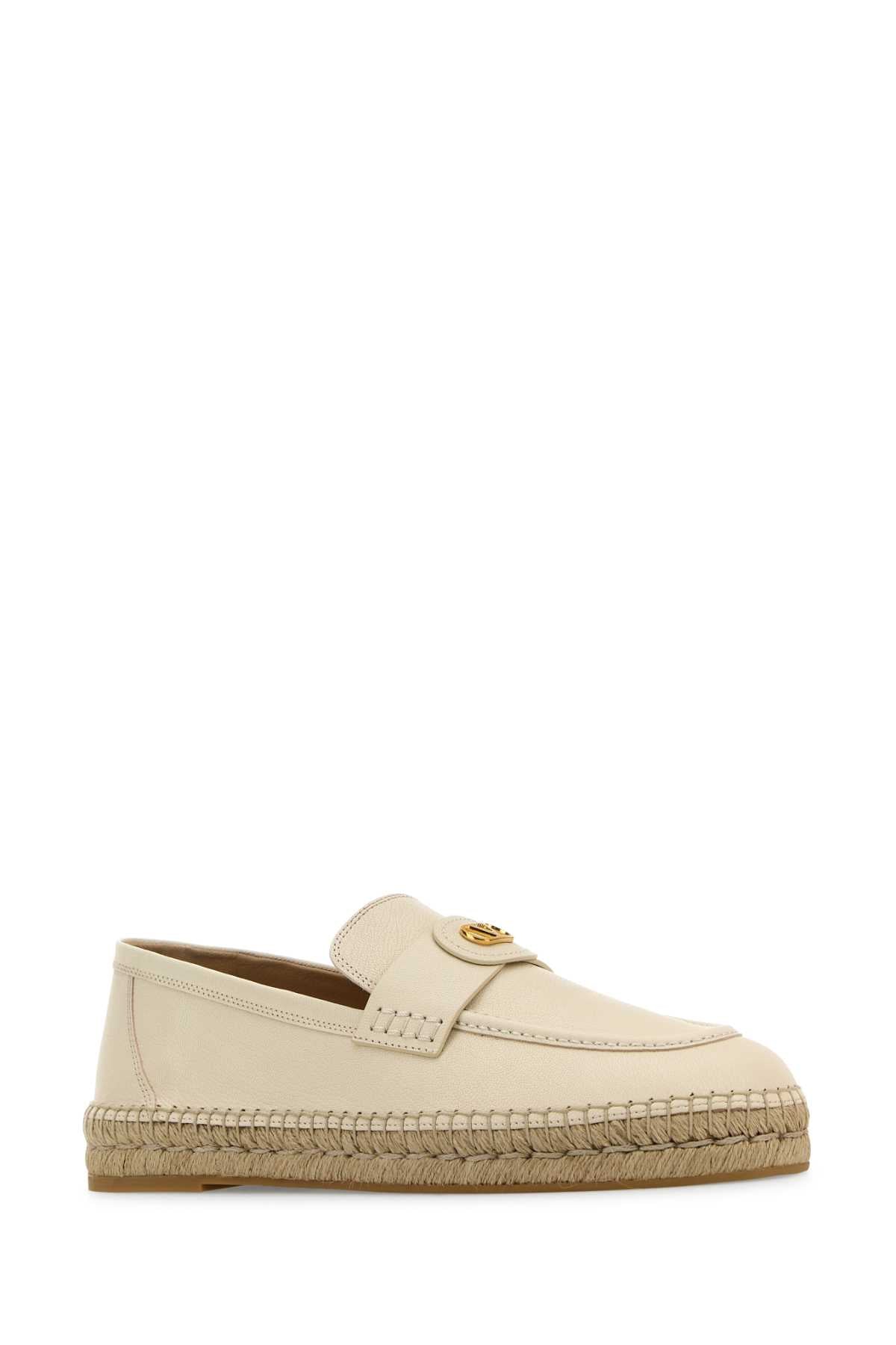 VALENTINO GARAVANI Leather Vlogo Espadrilles for Men - SS25 Collection