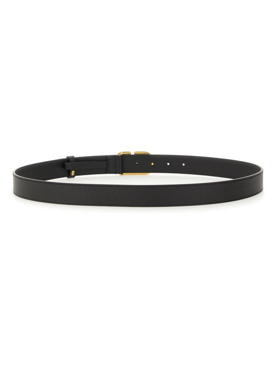 VALENTINO GARAVANI Signature VLogo Leather Belt - Men's