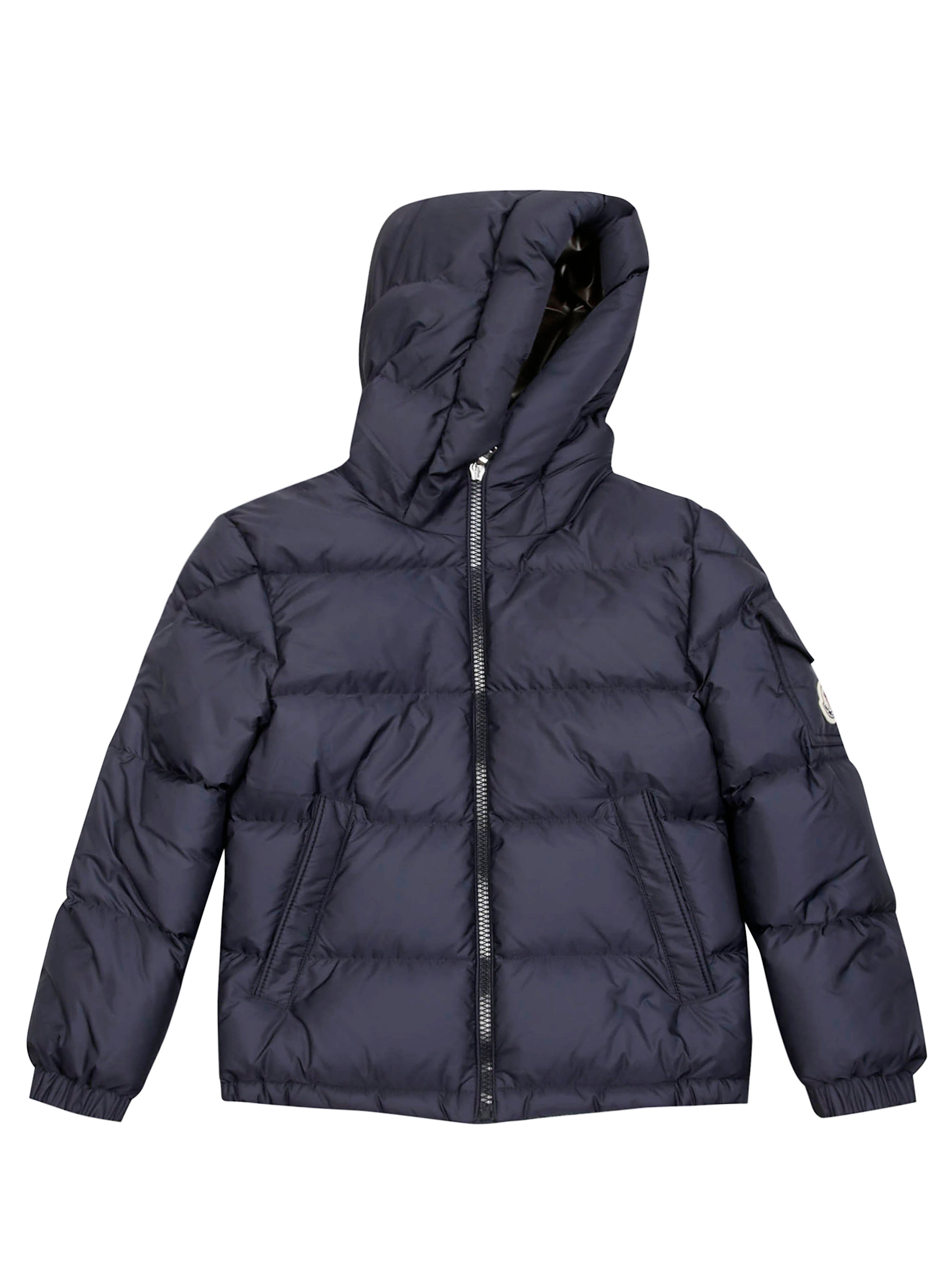 MONCLER Mini Hooded Jacket with Logo Patch
