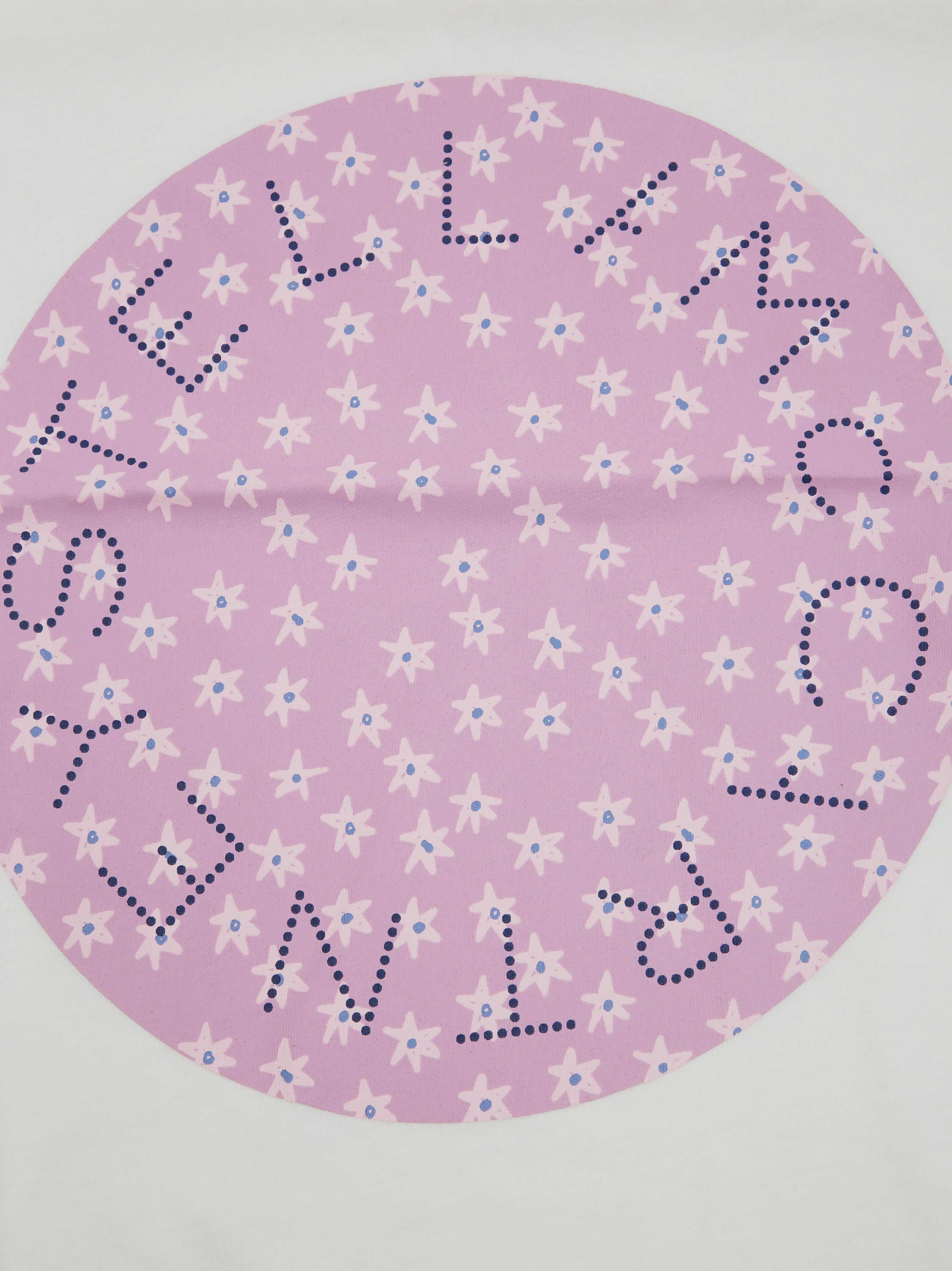 STELLA MC CARTNEY JUNIOR Classic Mini Logo T-Shirt with Heart Background