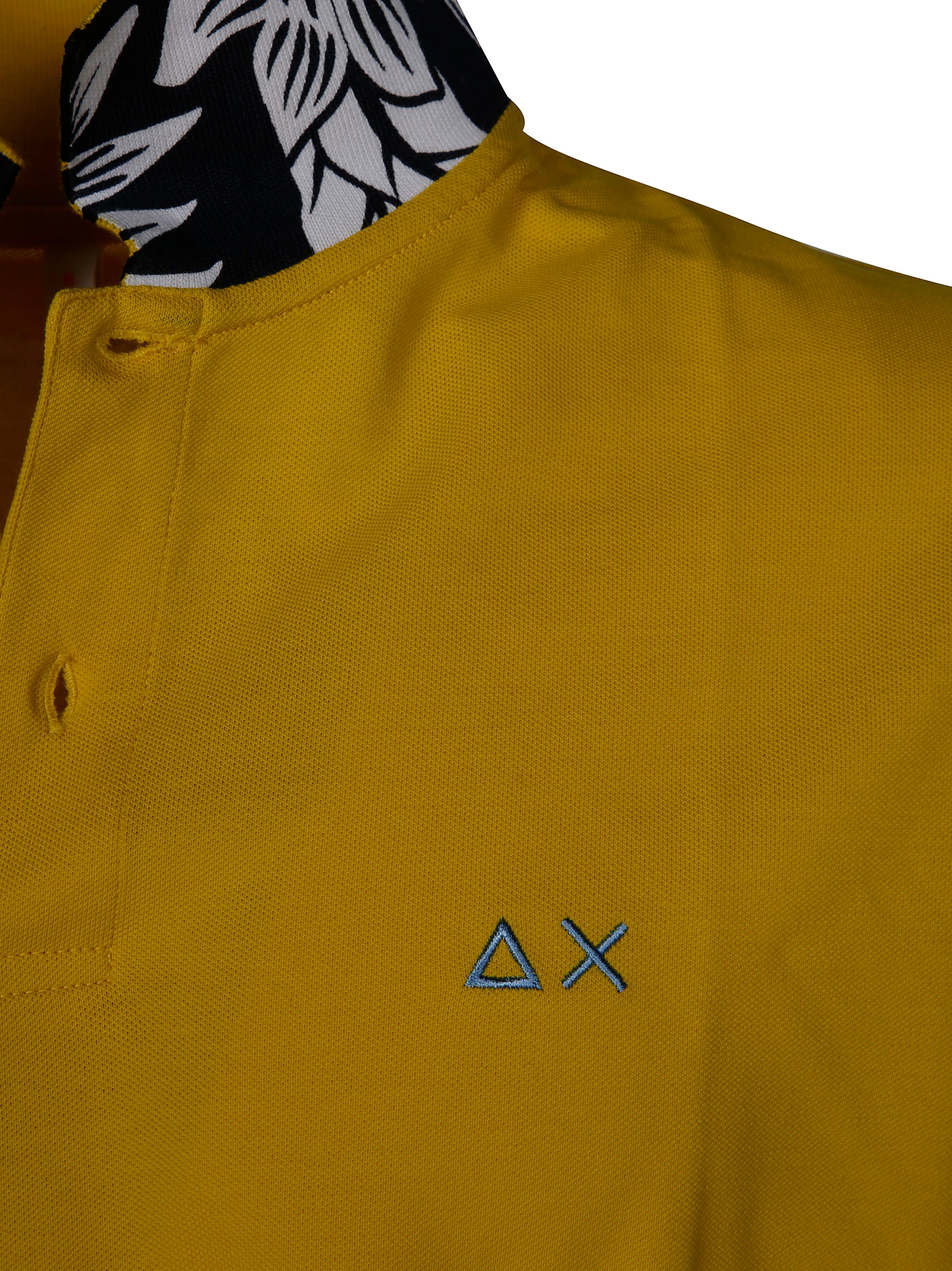 SUN 68 Short Sleeve Mini Polo with Contrast Collar