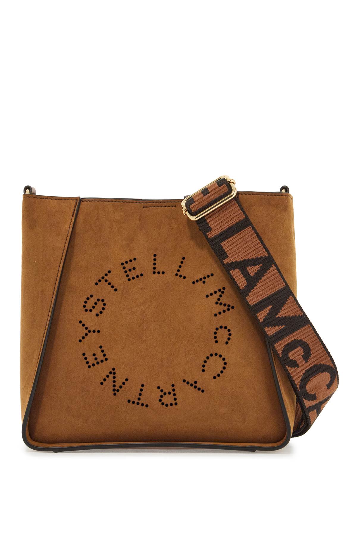 STELLA MCCARTNEY Stylish and Durable Nylon Handbag with Studded Logo Detail